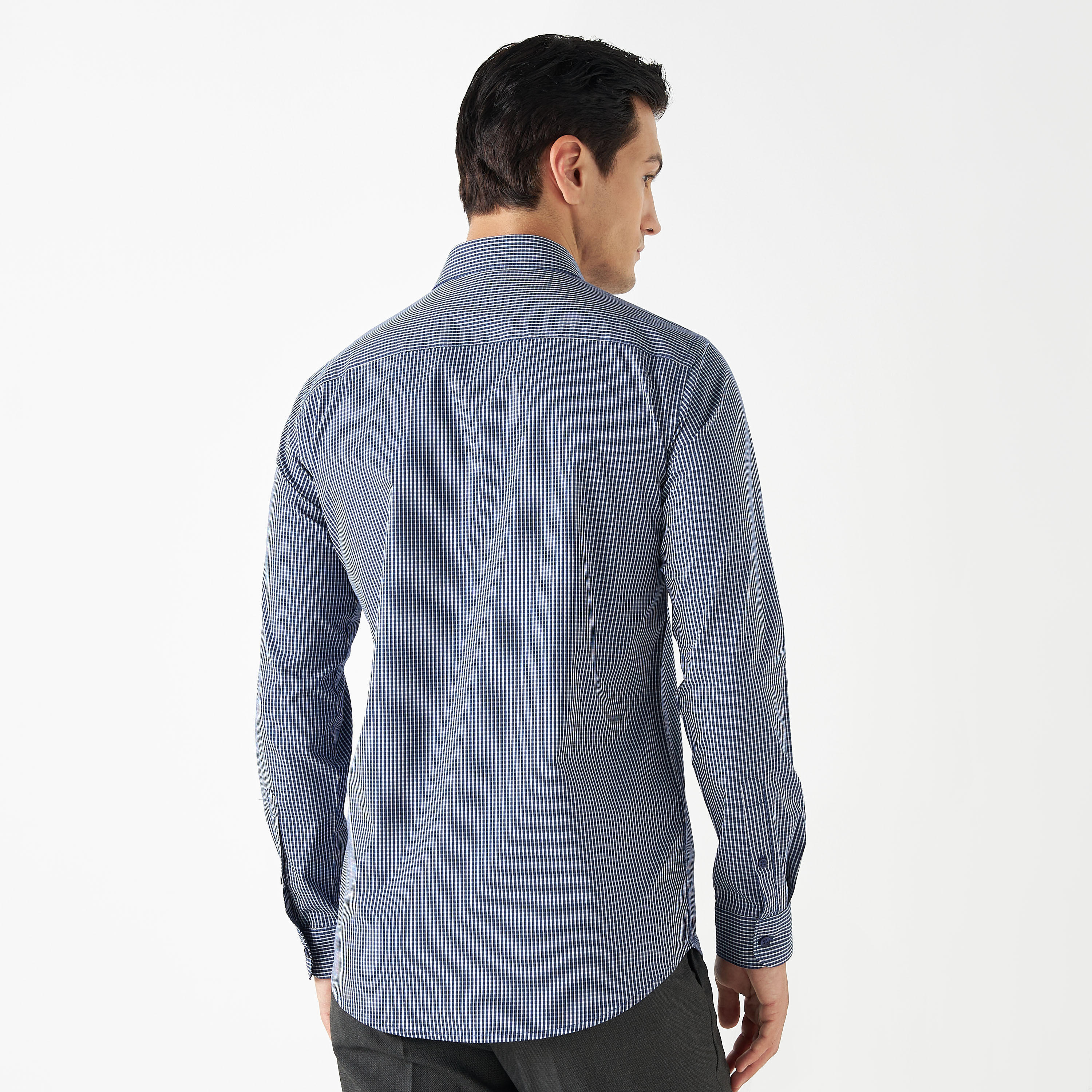 قميص رسمي مربعات بأكمام طويلة-men-clothing-shirts-image-3