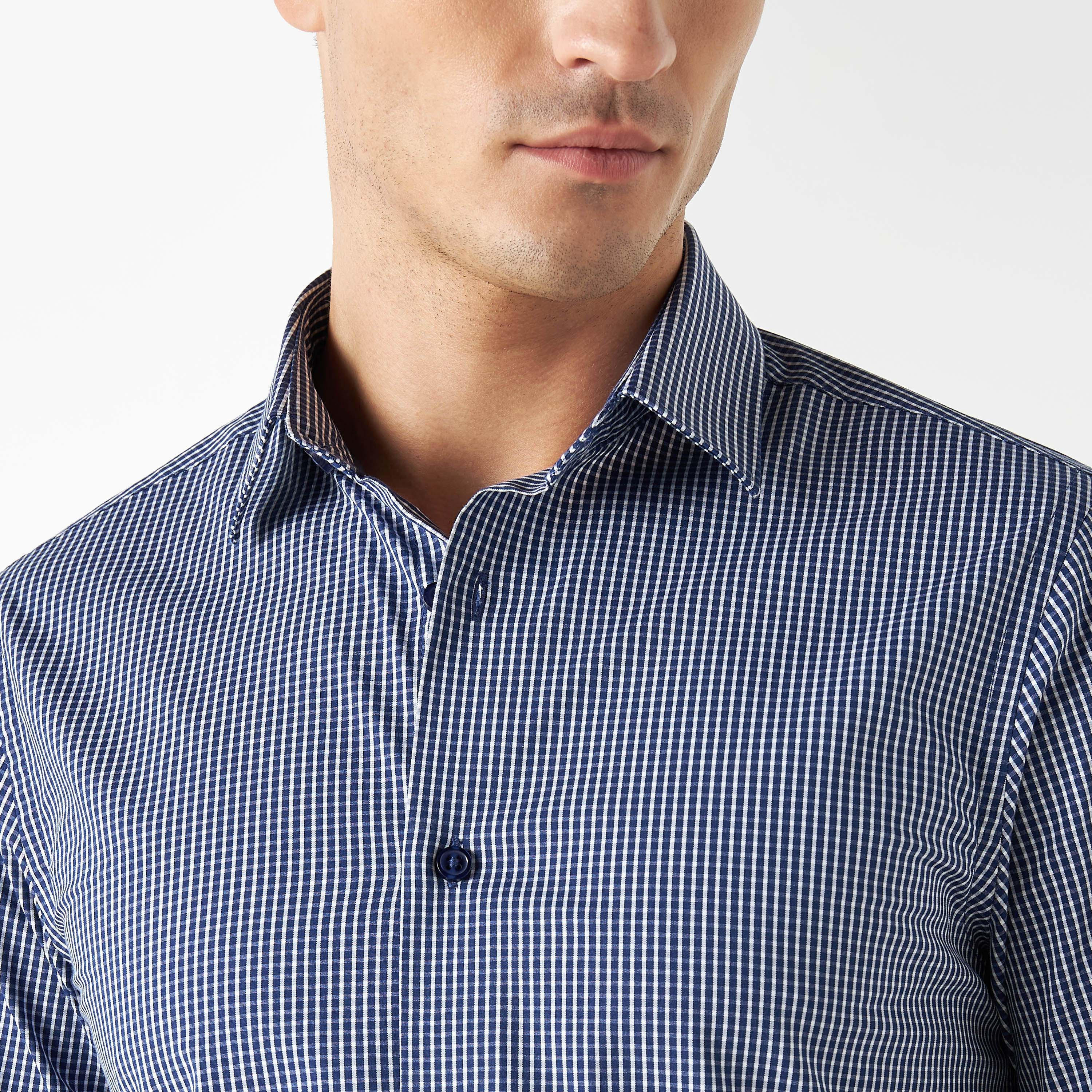 قميص رسمي مربعات بأكمام طويلة-men-clothing-shirts-image-4