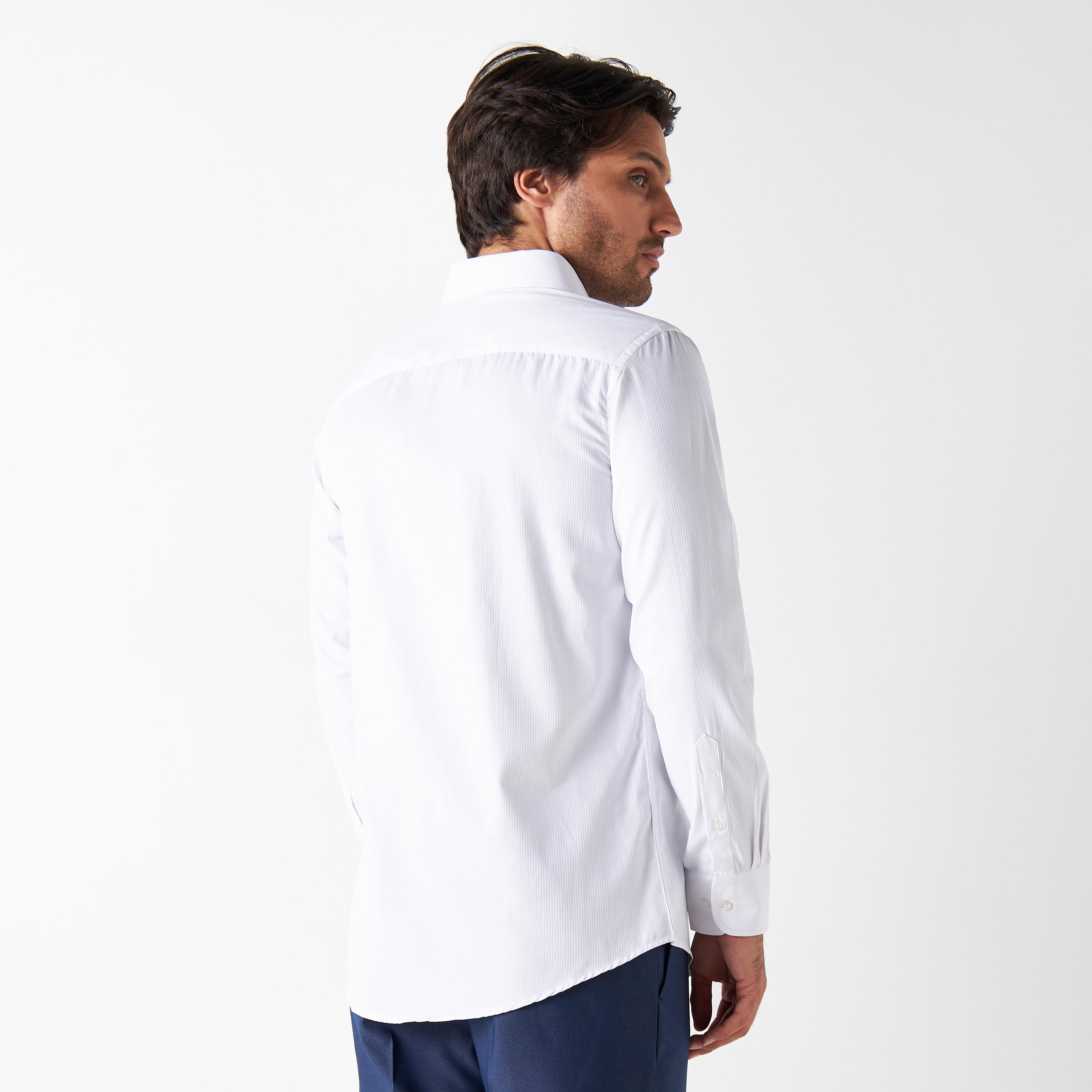 Easy Iron Striped Formal Shirt with Pocket and Long Sleeves-men-clothing-shirts-image-8