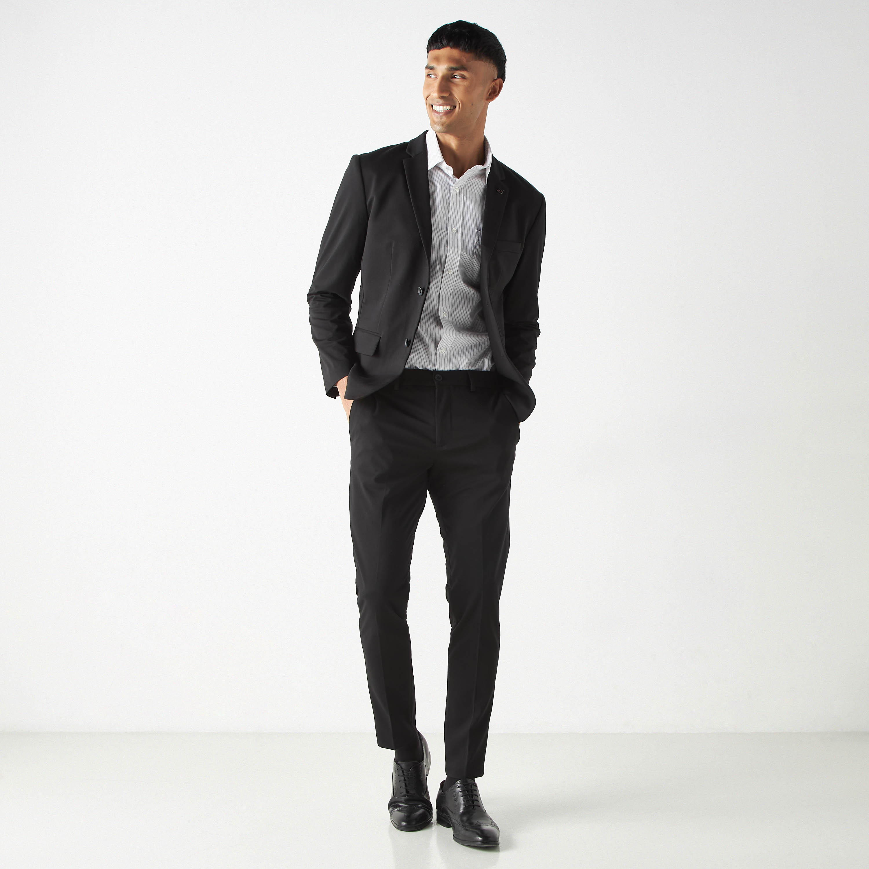 Easy Iron Striped Formal Shirt with Pocket and Long Sleeves-men-clothing-shirts-image-17