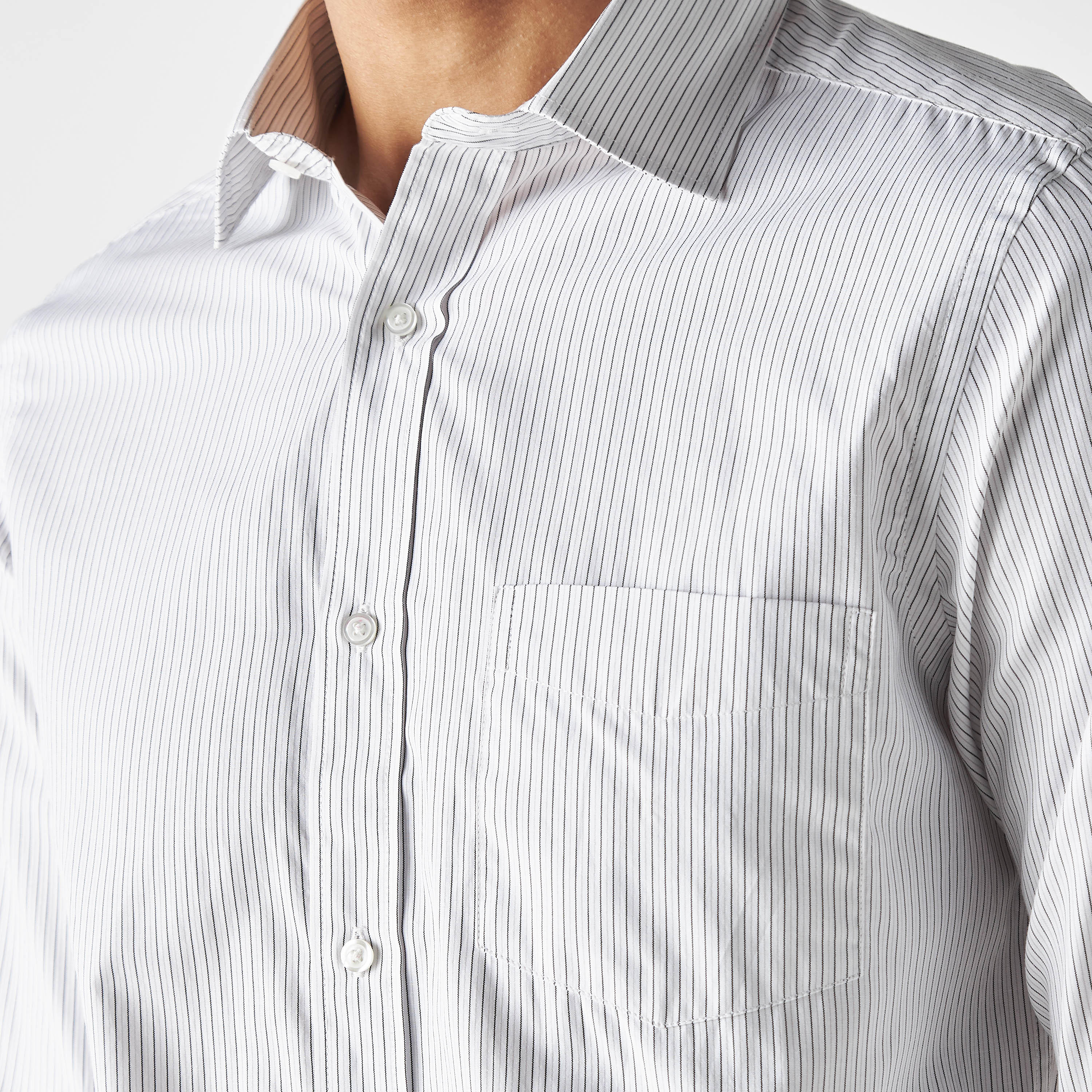 Easy Iron Striped Formal Shirt with Pocket and Long Sleeves-men-clothing-shirts-image-19