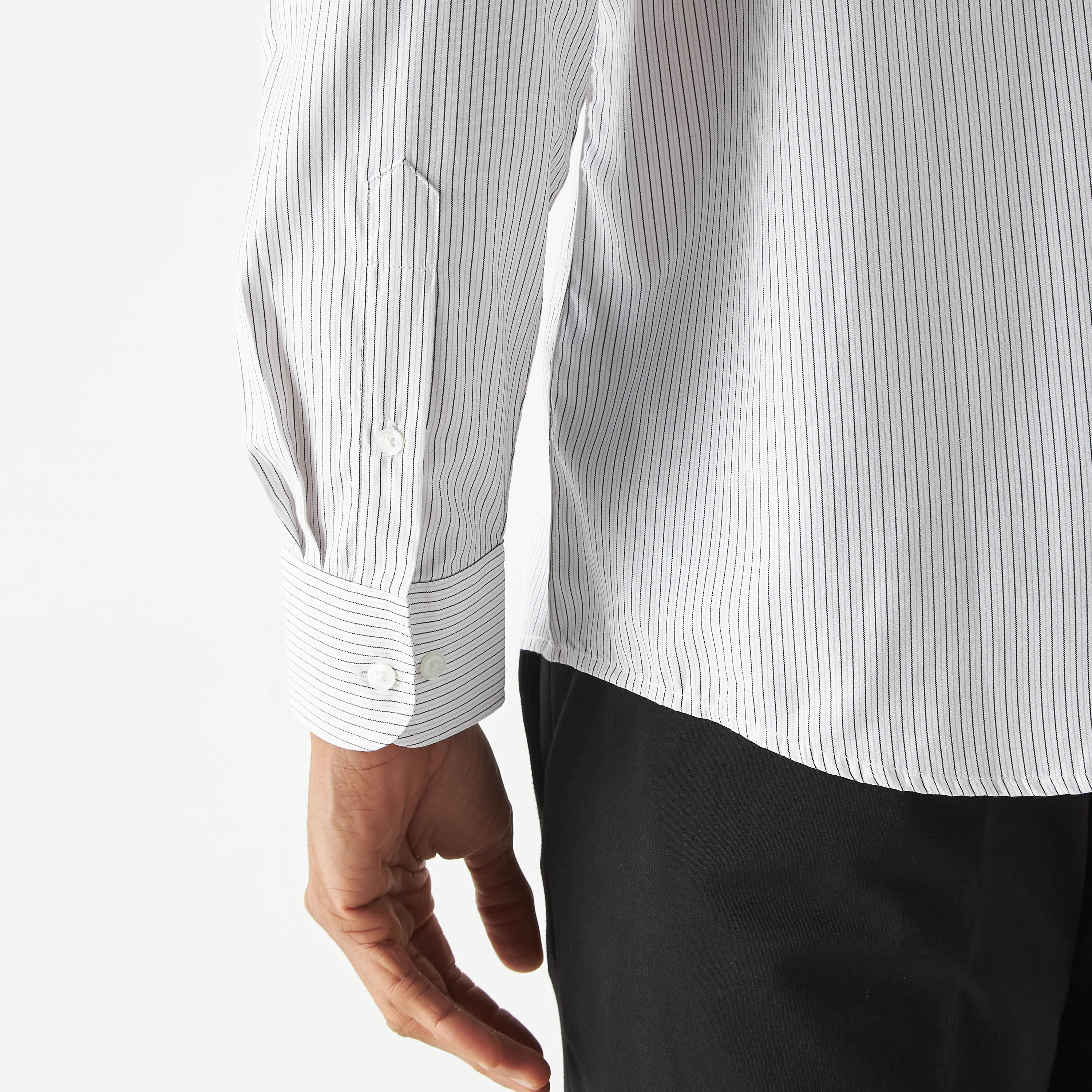 Easy Iron Striped Formal Shirt with Pocket and Long Sleeves-men-clothing-shirts-image-20