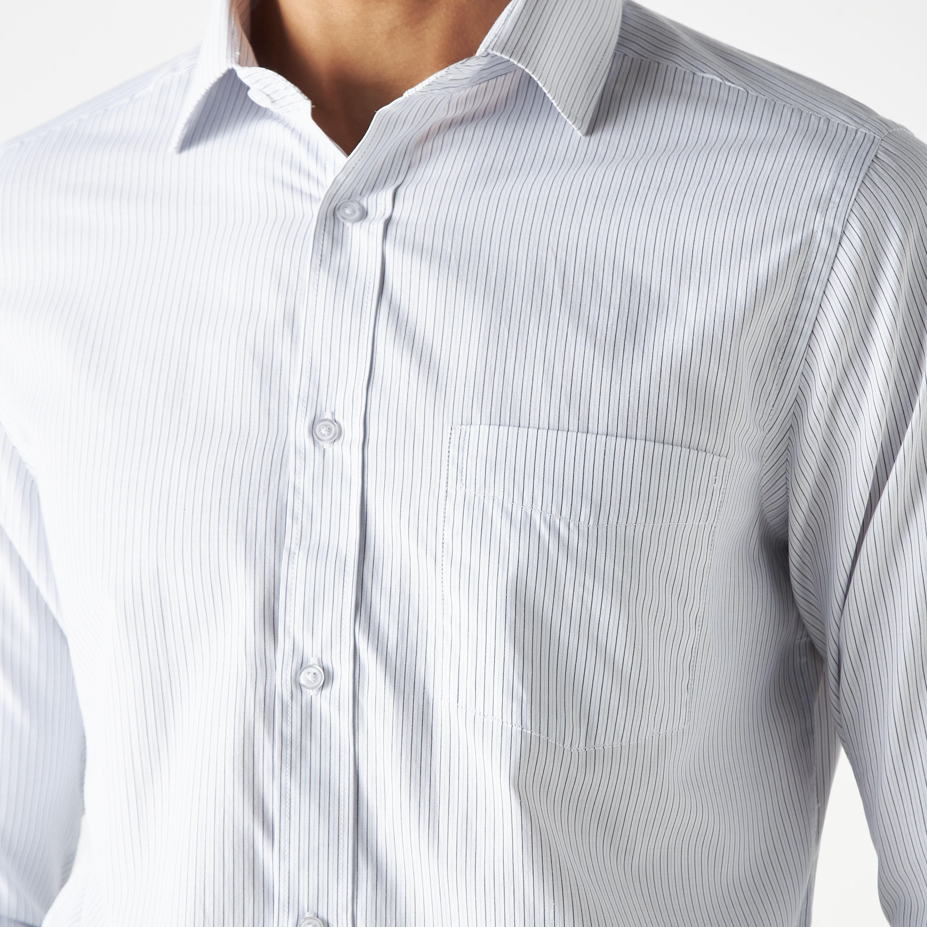 Easy Iron Striped Formal Shirt with Pocket and Long Sleeves-men-clothing-shirts-image-25