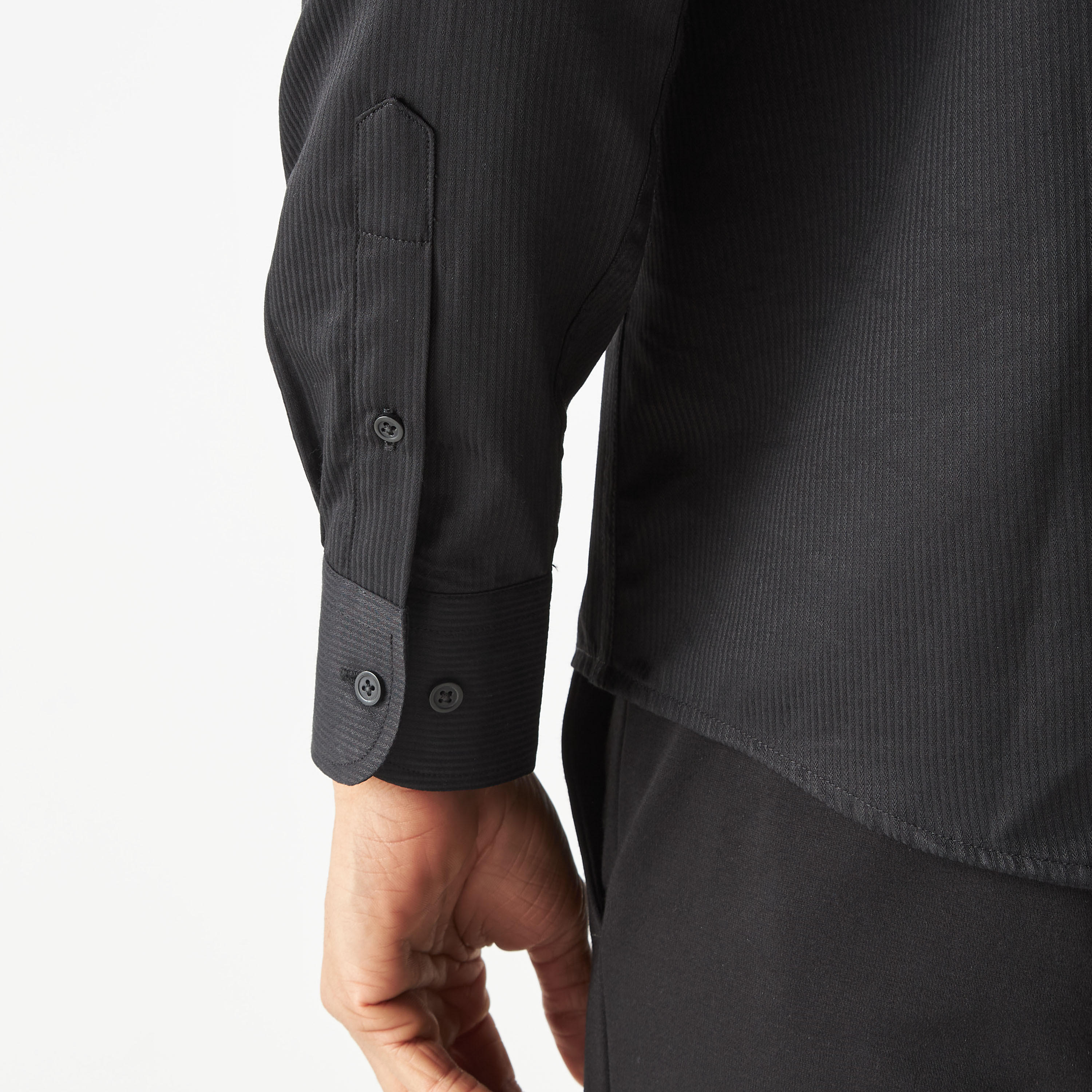 Easy Iron Striped Formal Shirt with Pocket and Long Sleeves-men-clothing-shirts-image-30