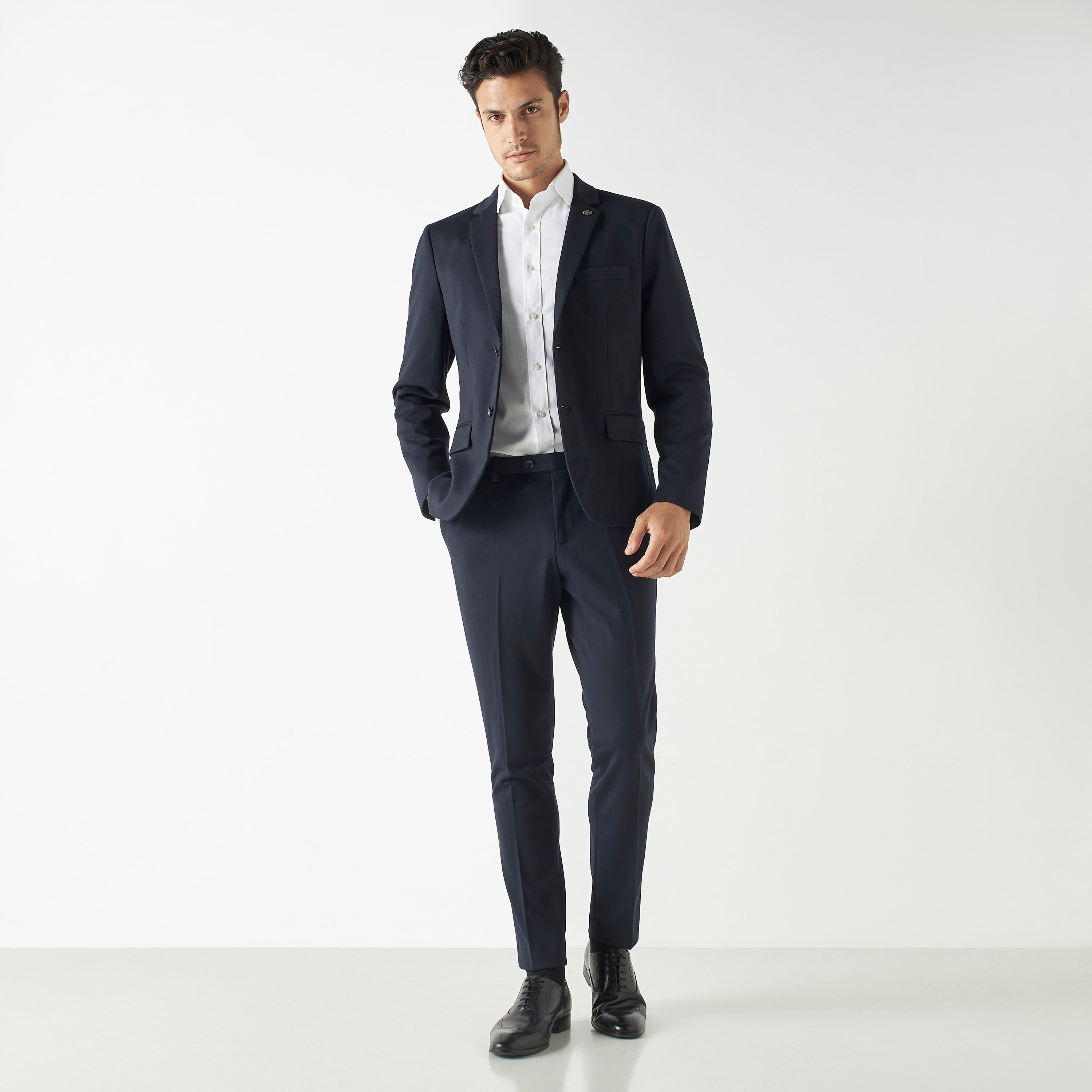 Textured Shirt with Pocket and Long Sleeves-men-clothing-shirts-image-6