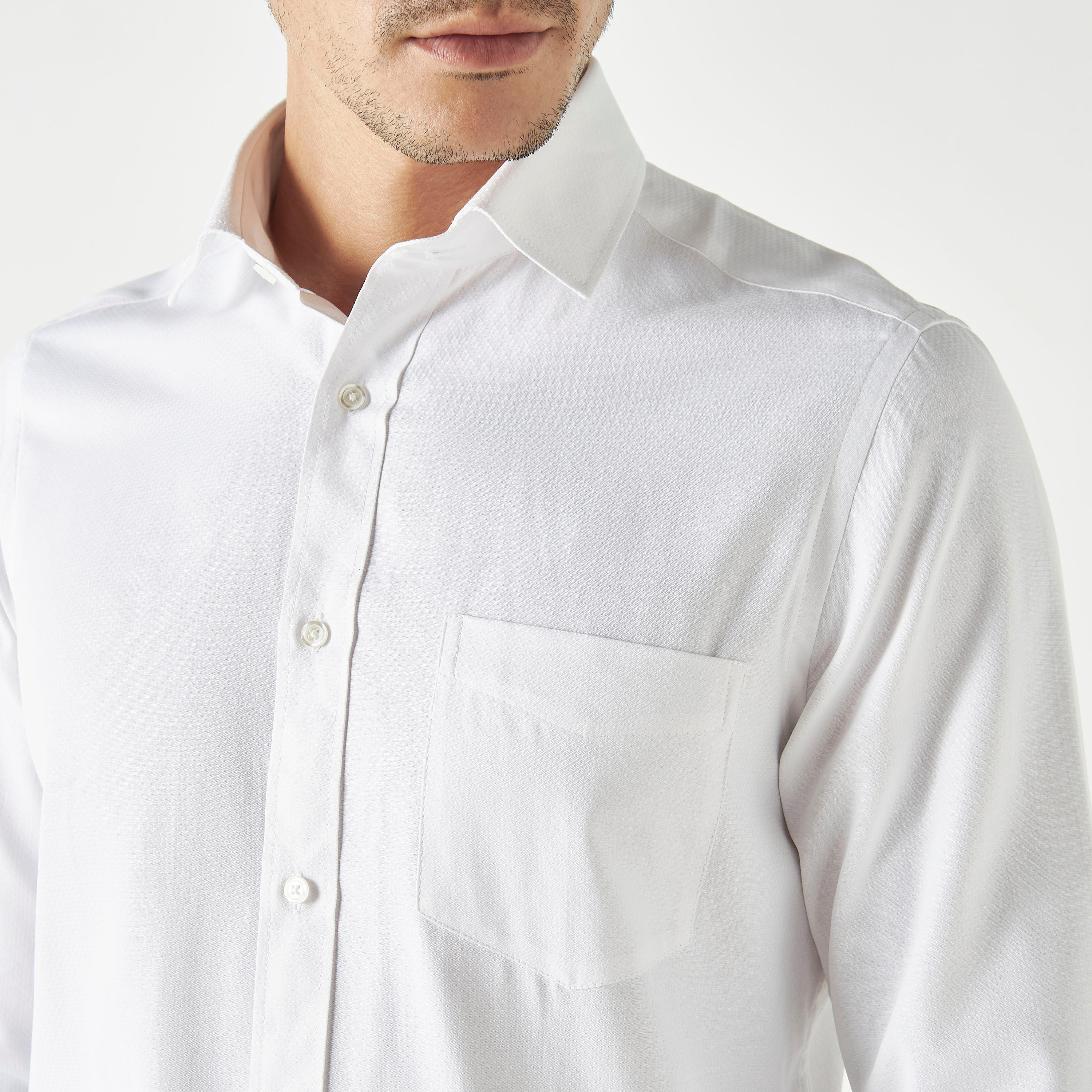 Textured Shirt with Pocket and Long Sleeves-men-clothing-shirts-image-8