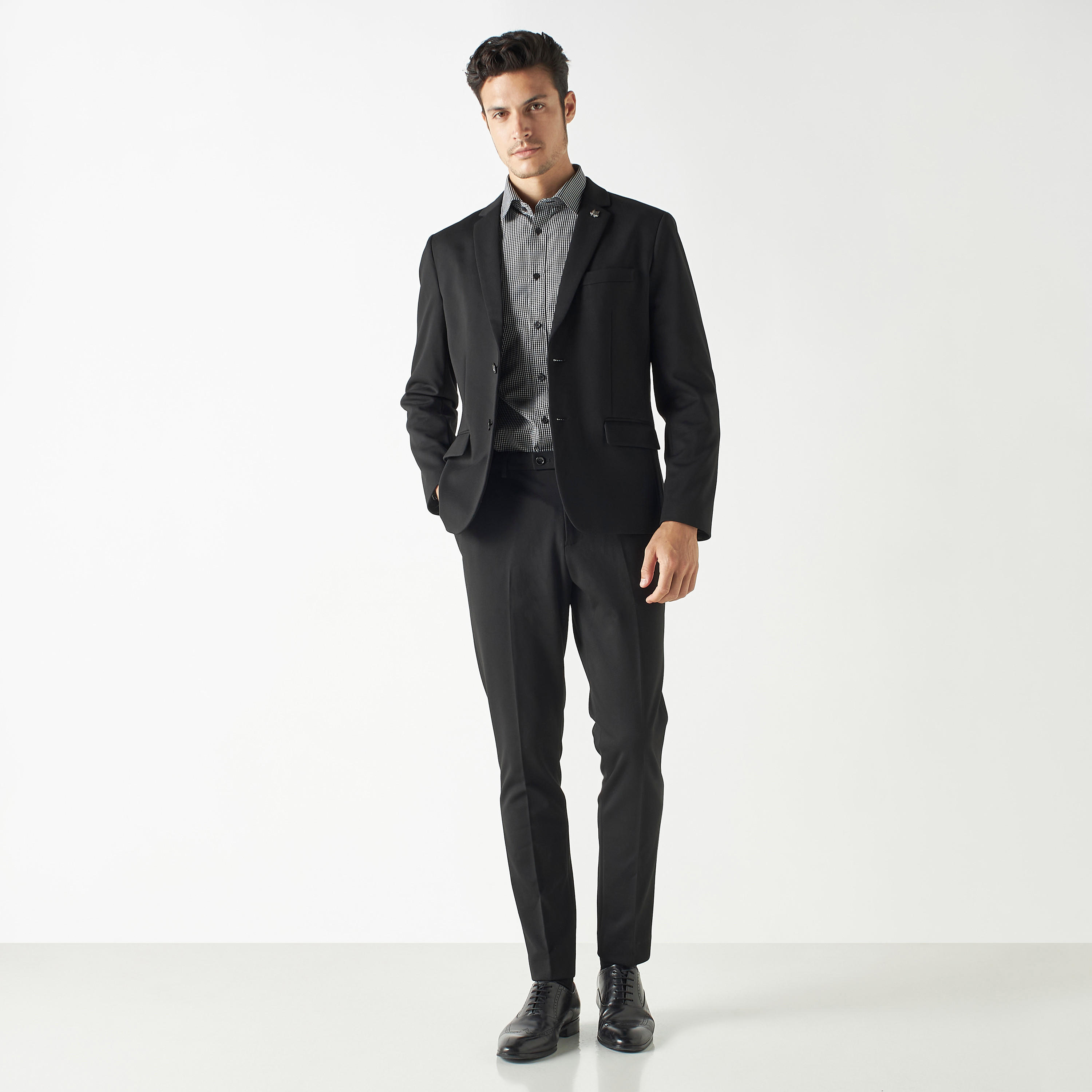 قميص كاروهات بأكمام طويلة وجيب-men-clothing-shirts-image-2