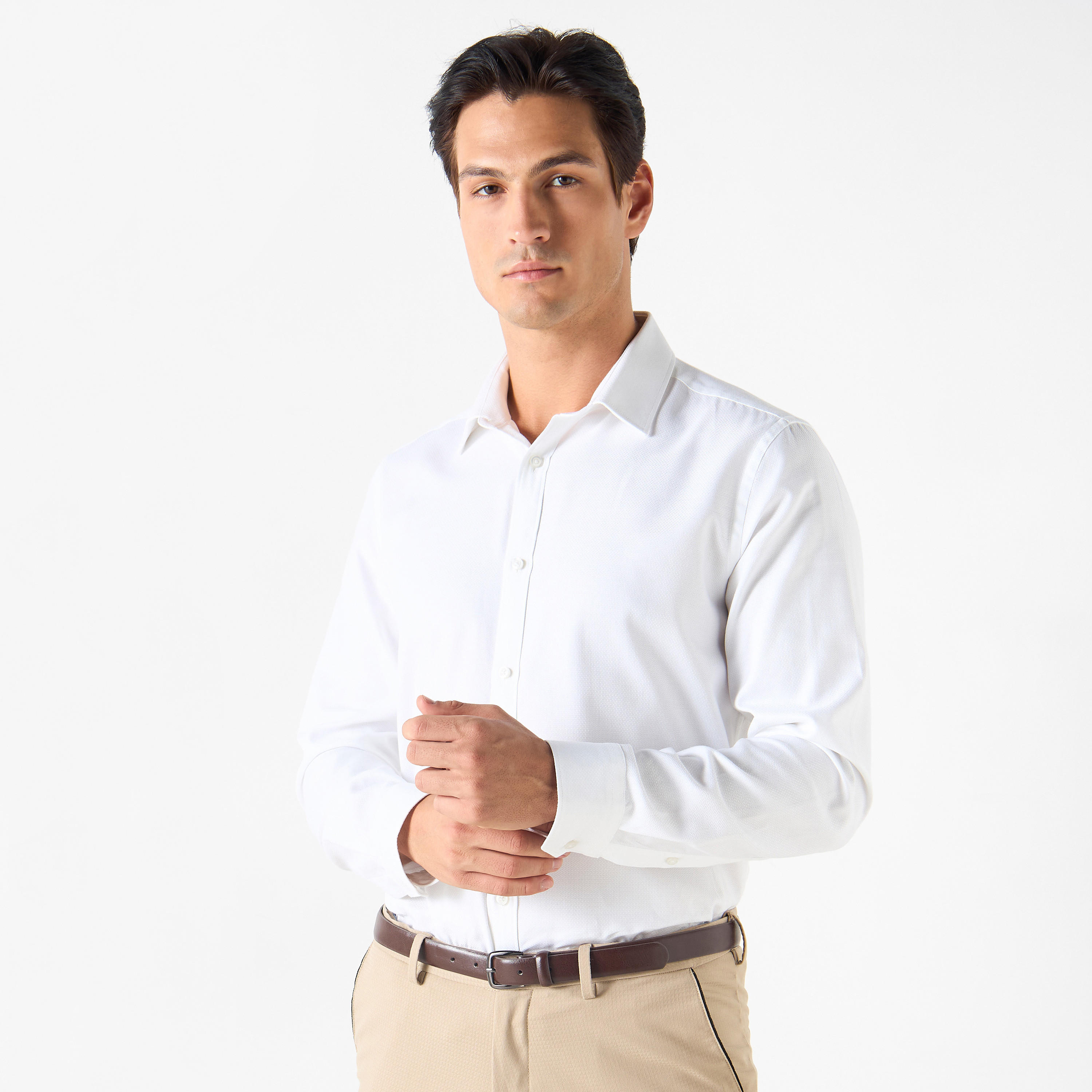 قميص بارز الملمس بأكمام طَويلة-men-clothing-shirts-image-6
