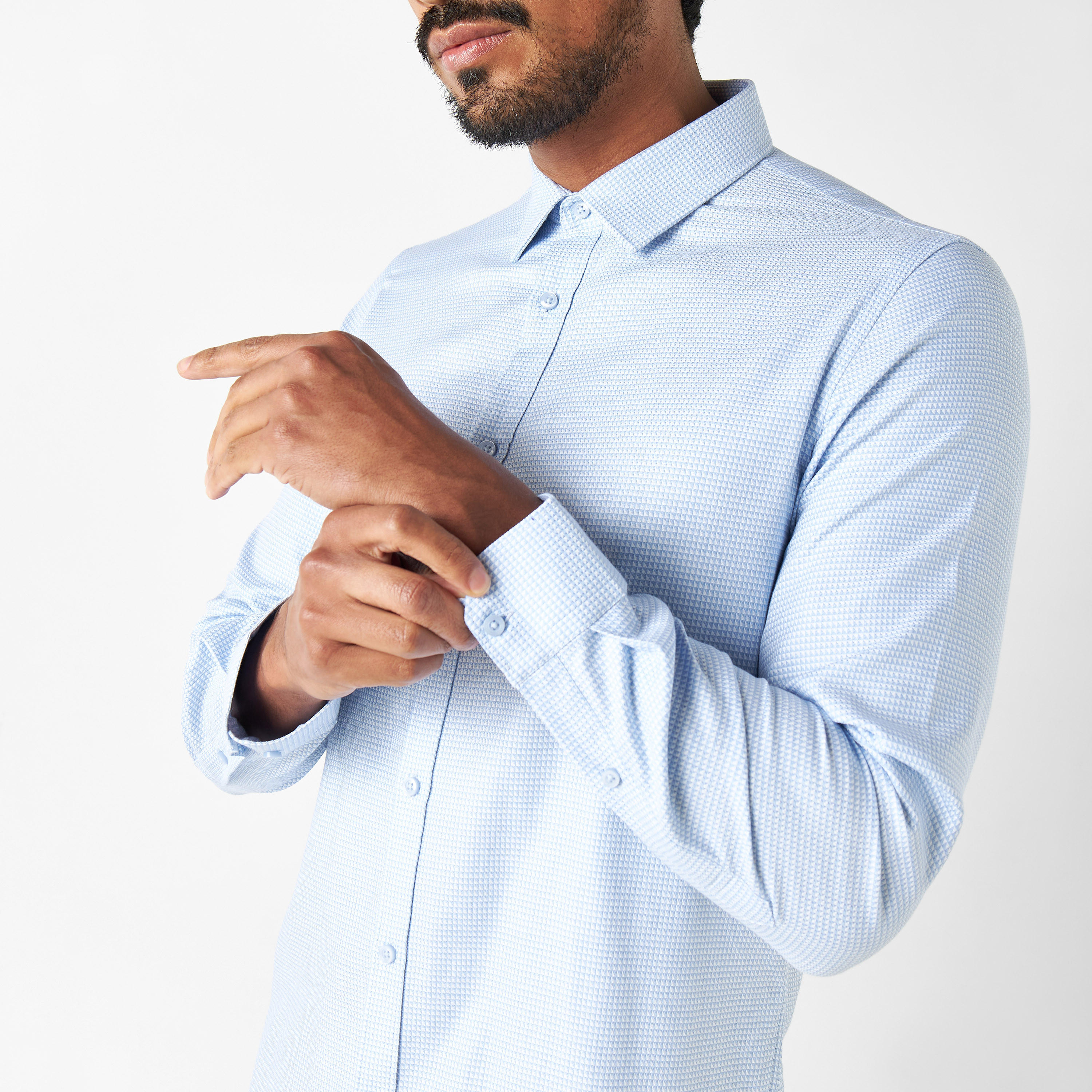 قميص بارز الملمس بأكمام طَويلة-men-clothing-shirts-image-20