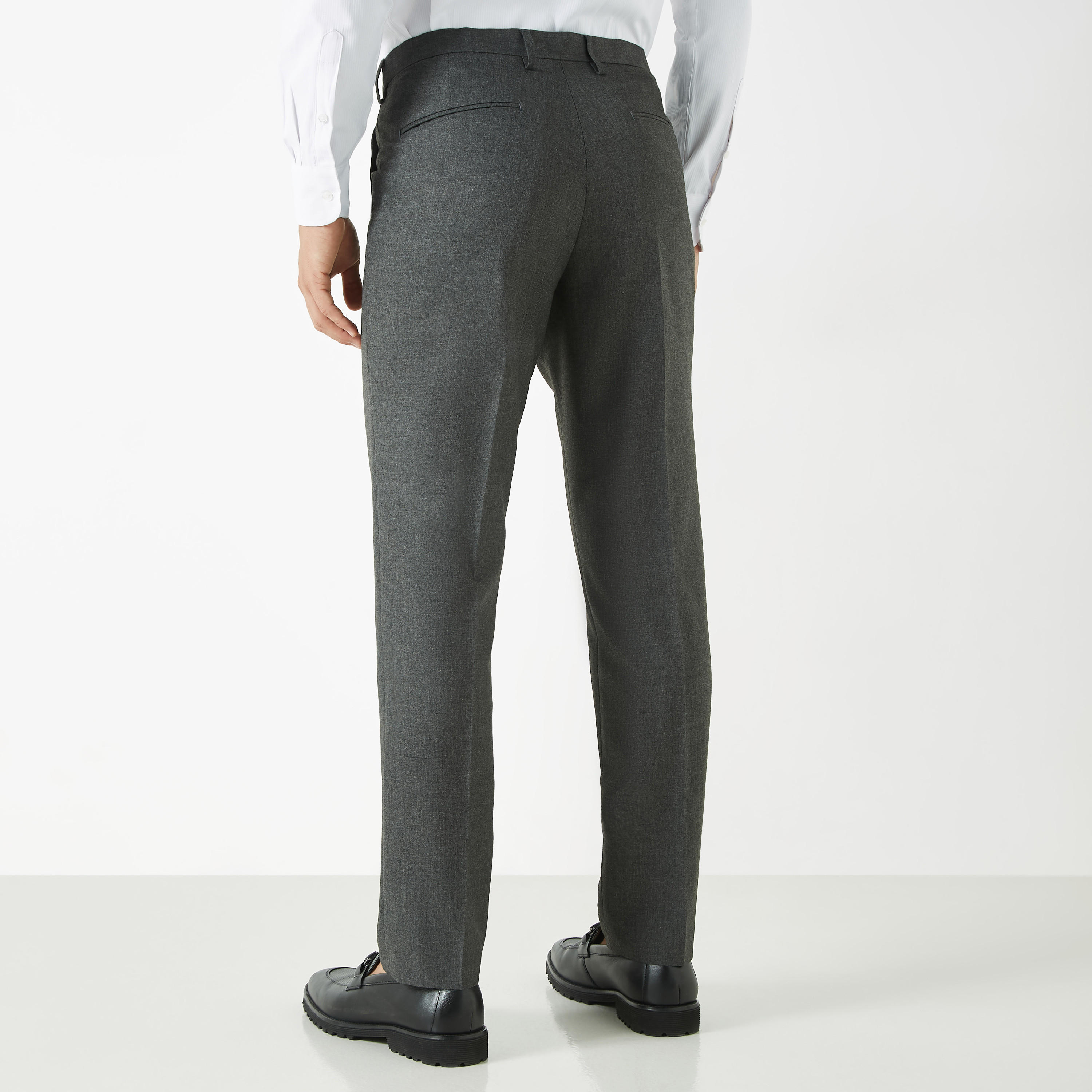 Regular Fit Trousers with Button Closure and Pockets-men-clothing-bottoms-trousersandchinos-trousers-image-7
