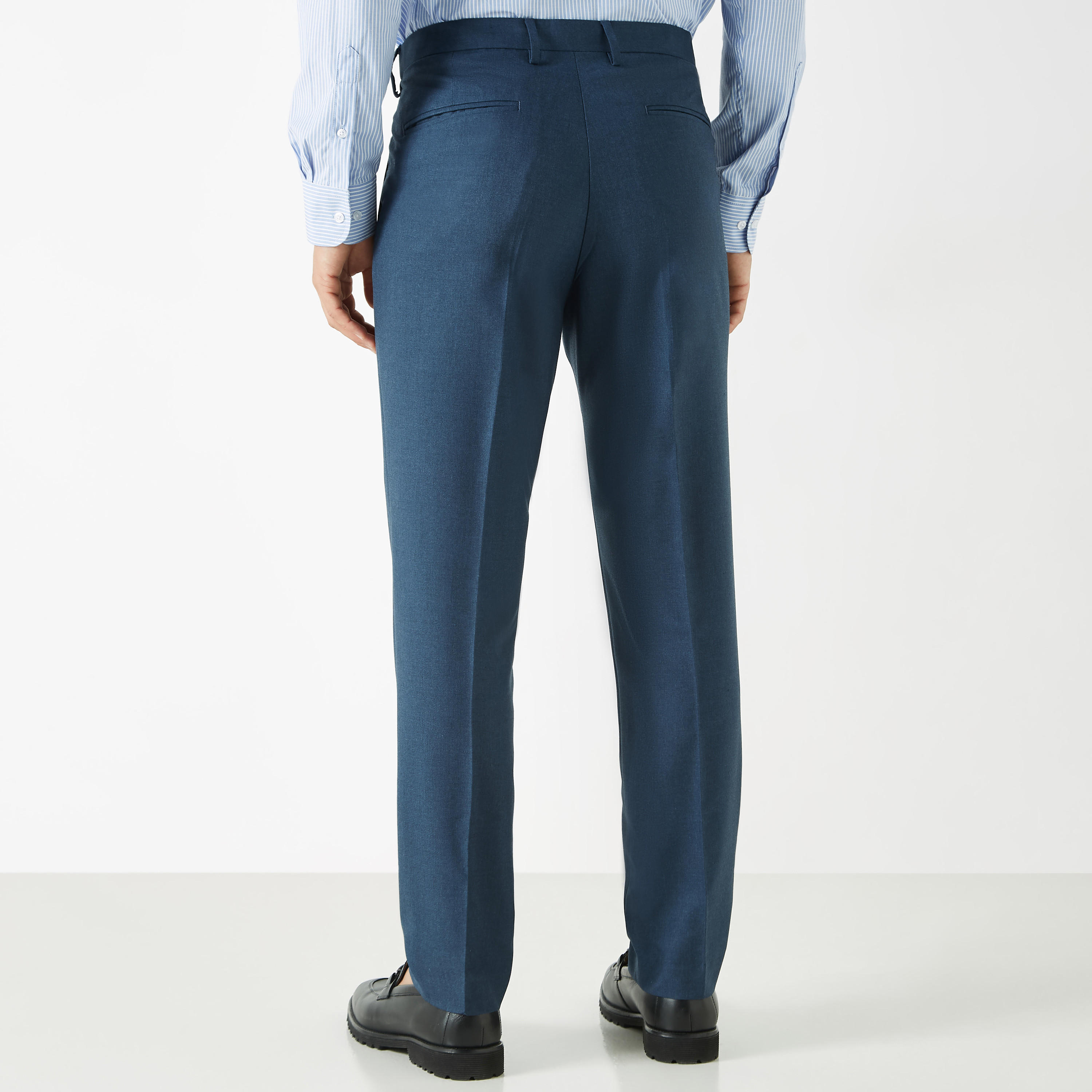Regular Fit Trousers with Button Closure and Pockets-men-clothing-bottoms-trousersandchinos-trousers-image-3
