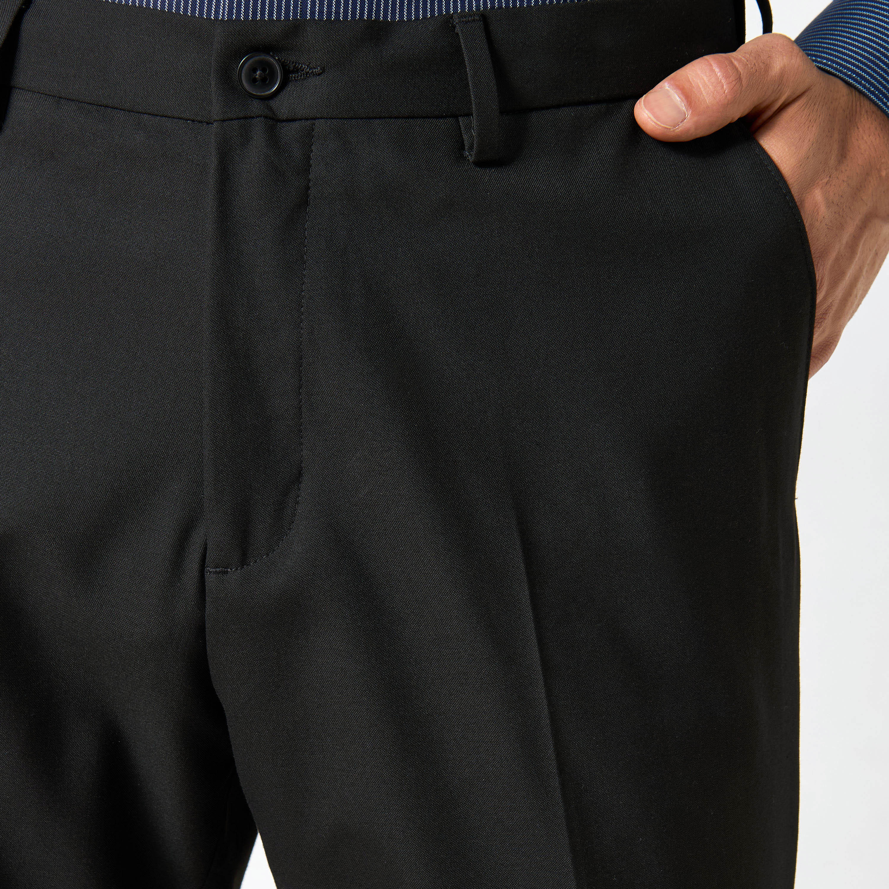 Regular Fit Trousers with Button Closure and Pockets-men-clothing-bottoms-trousersandchinos-trousers-image-16