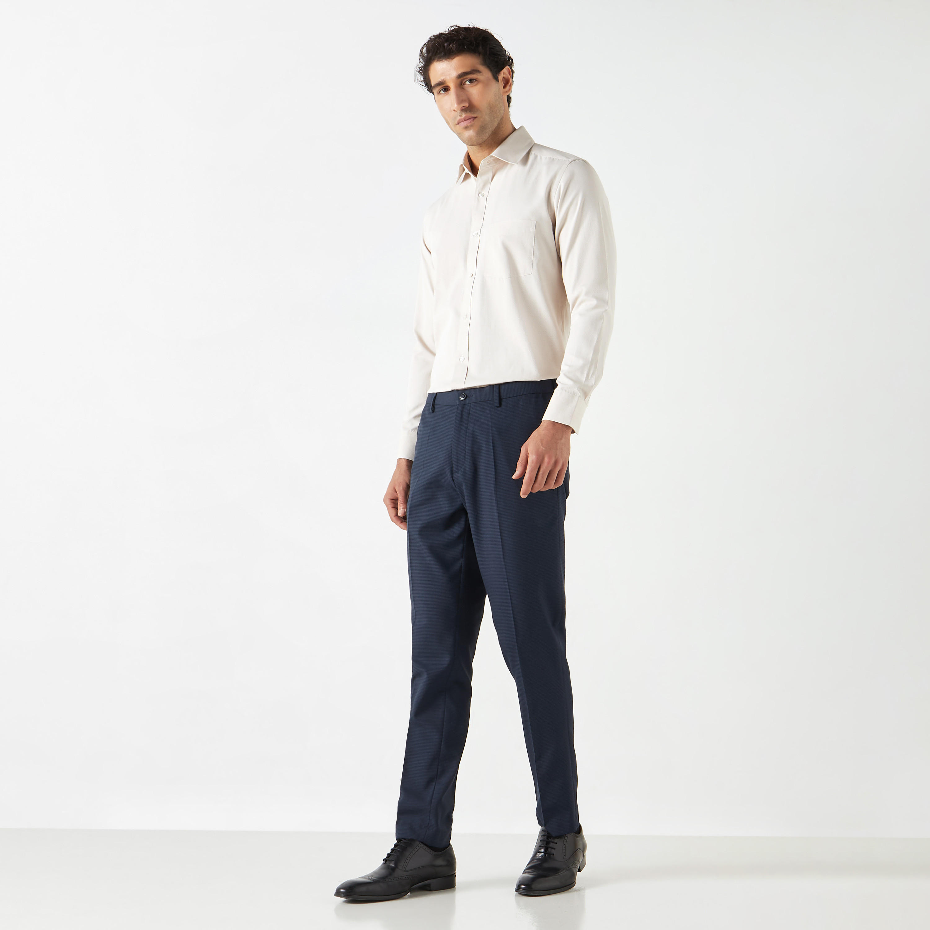 Solid Formal Shirt with Pocket and Long Sleeves-men-clothing-shirts-image-12
