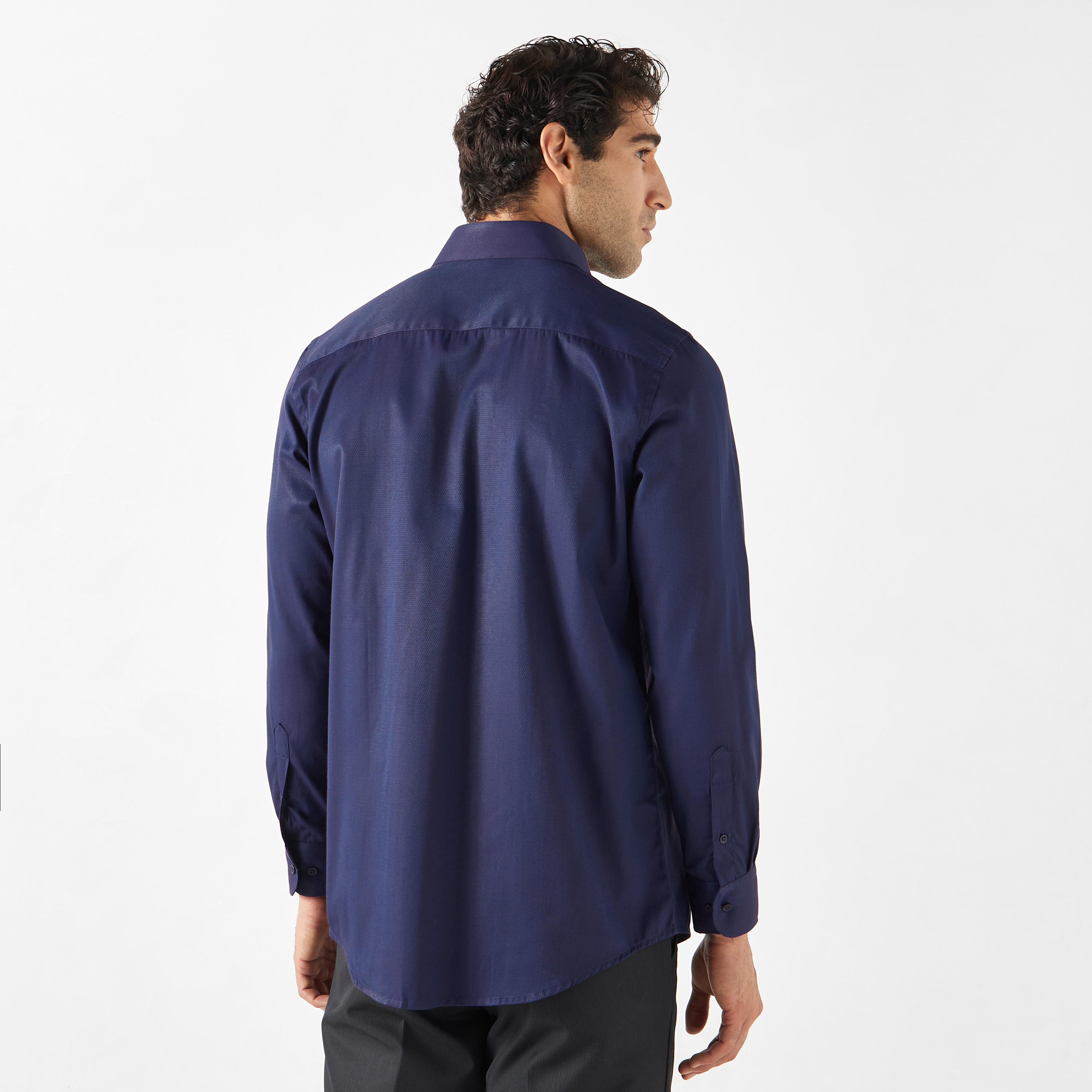Solid Formal Shirt with Pocket and Long Sleeves-men-clothing-shirts-image-3