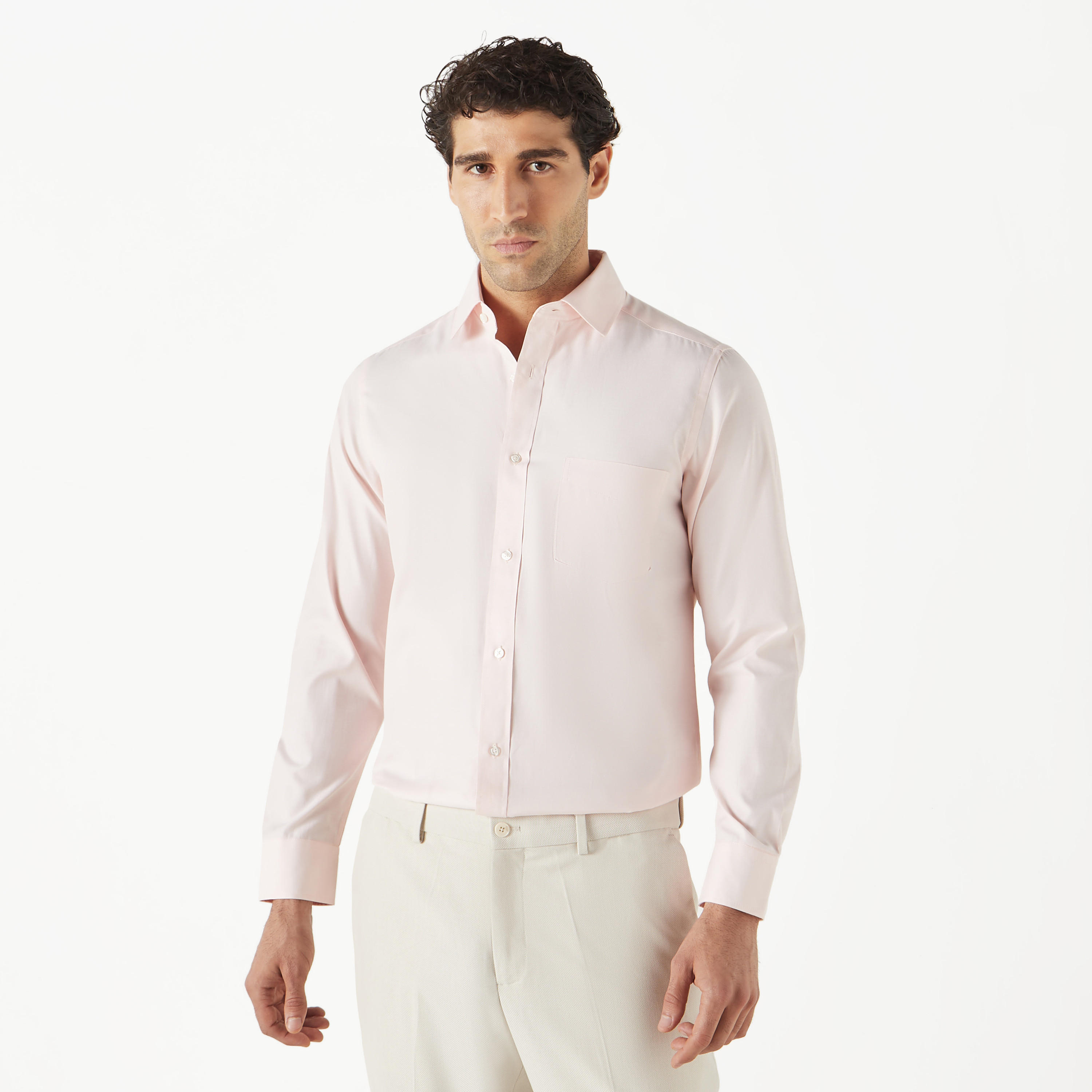 قميص بارز الملمس بقصّة عادية وأكمام طويلة وياقة عادية-men-clothing-shirts-image-6