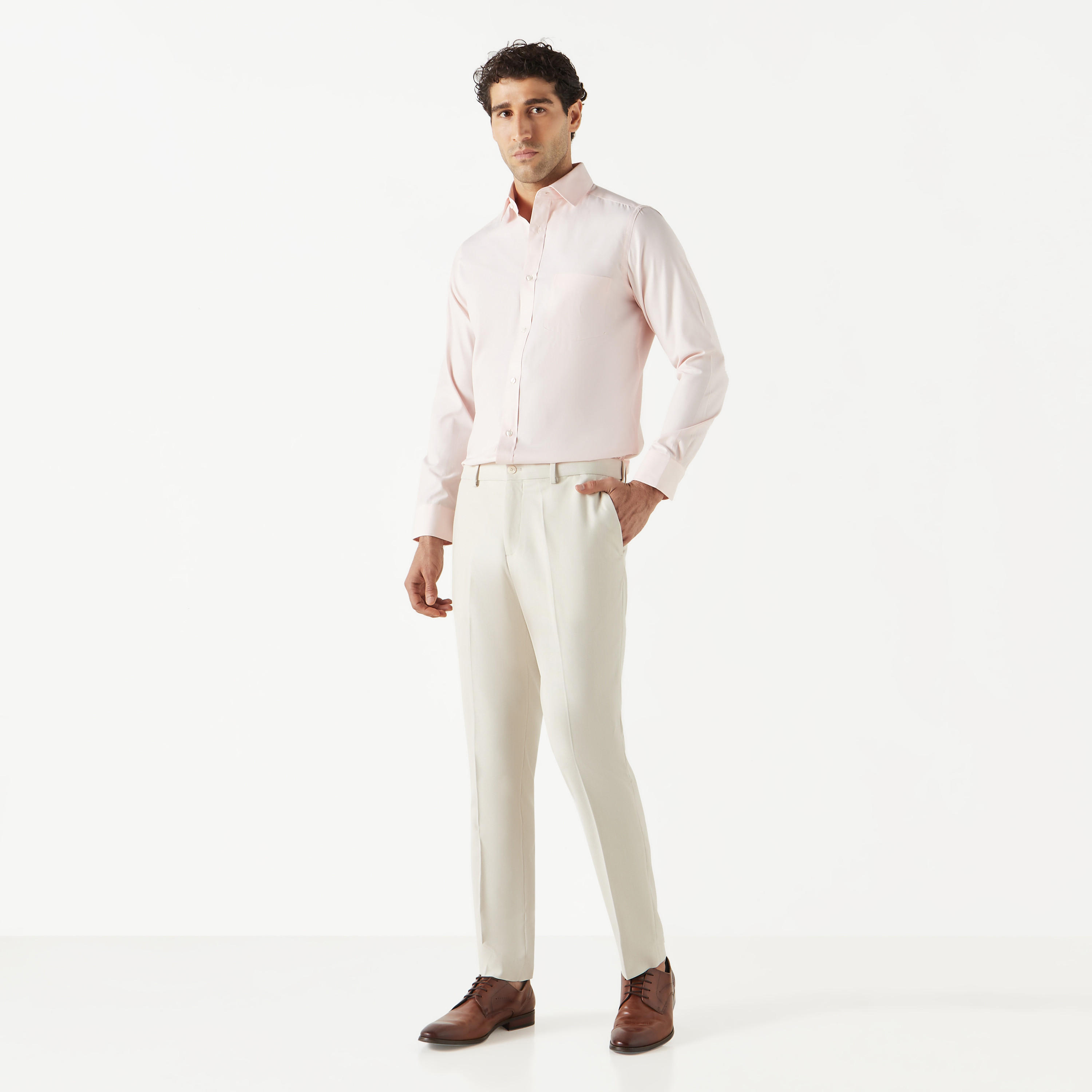 قميص بارز الملمس بقصّة عادية وأكمام طويلة وياقة عادية-men-clothing-shirts-image-7