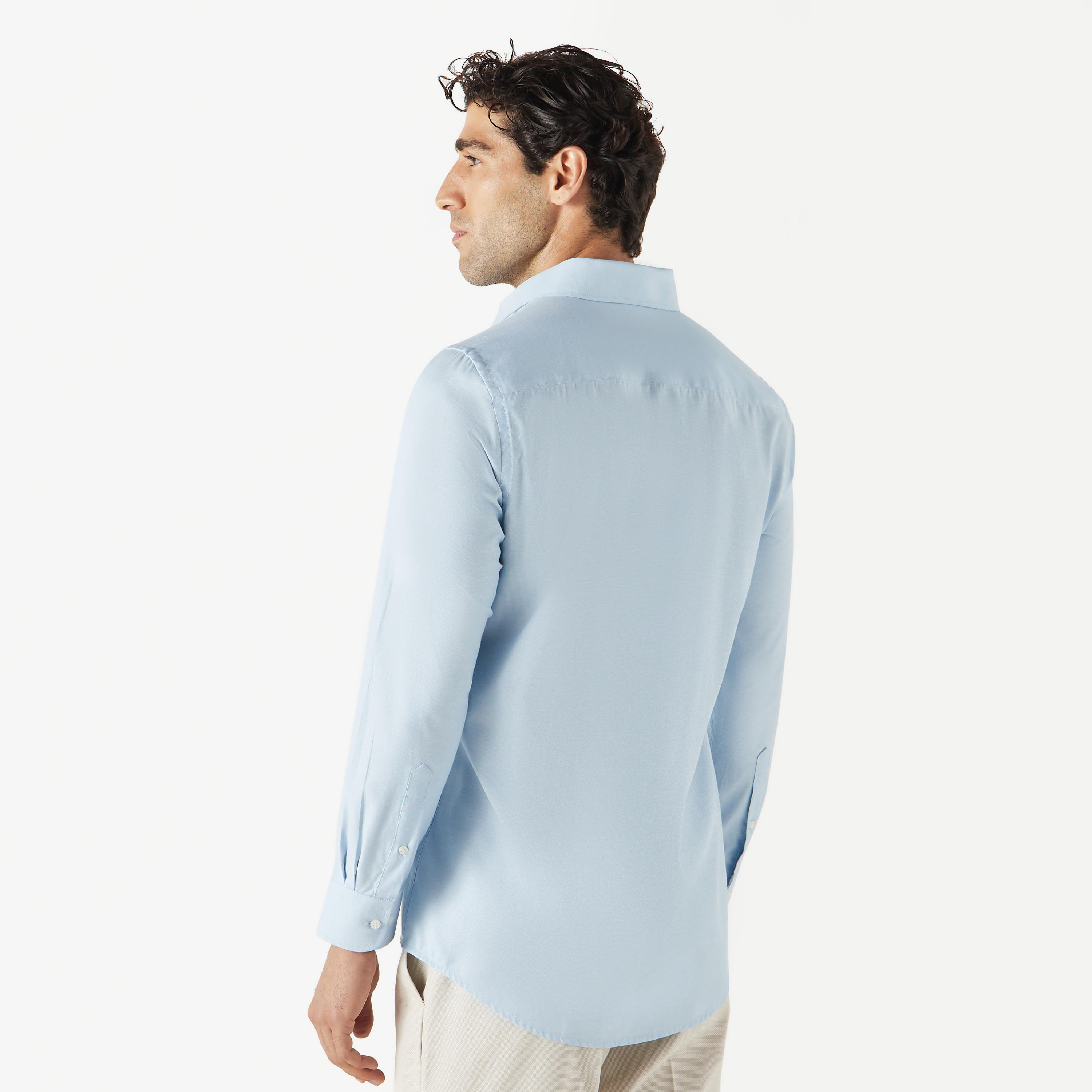 قميص بارز الملمس بقصّة عادية وأكمام طويلة وياقة عادية-men-clothing-shirts-image-18