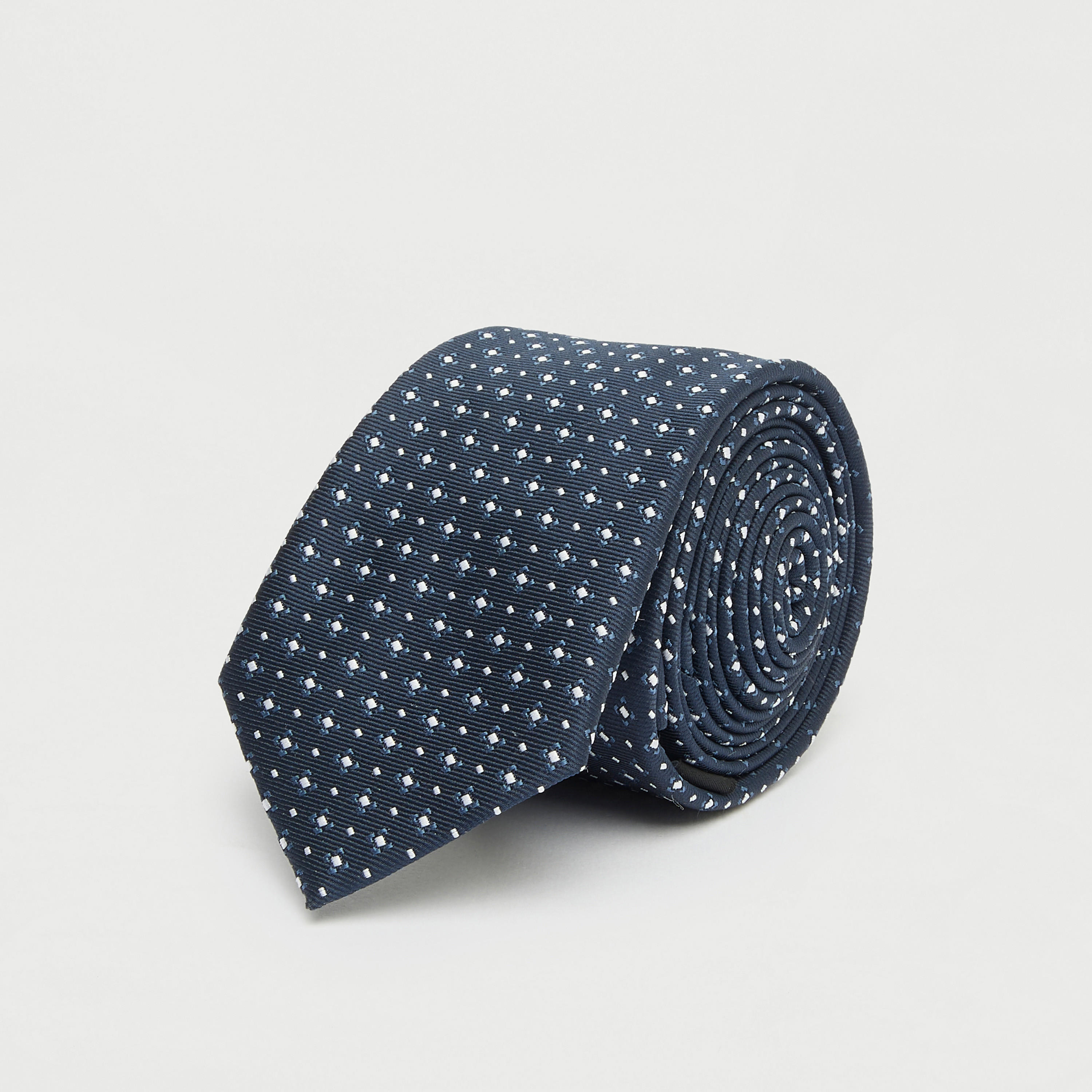 Textured Tie with Keeper Loop-men-tiesandcufflinks-pocketsquares-image-2