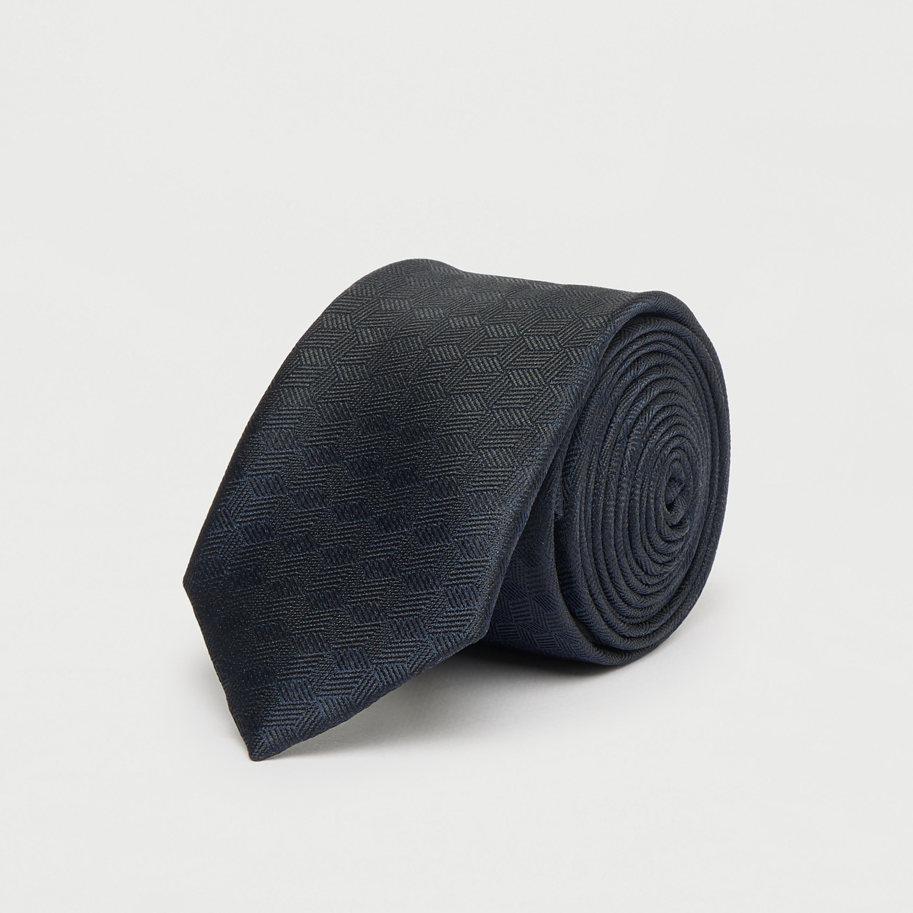 Textured Tie with Keeper Loop-men-tiesandcufflinks-pocketsquares-image-5