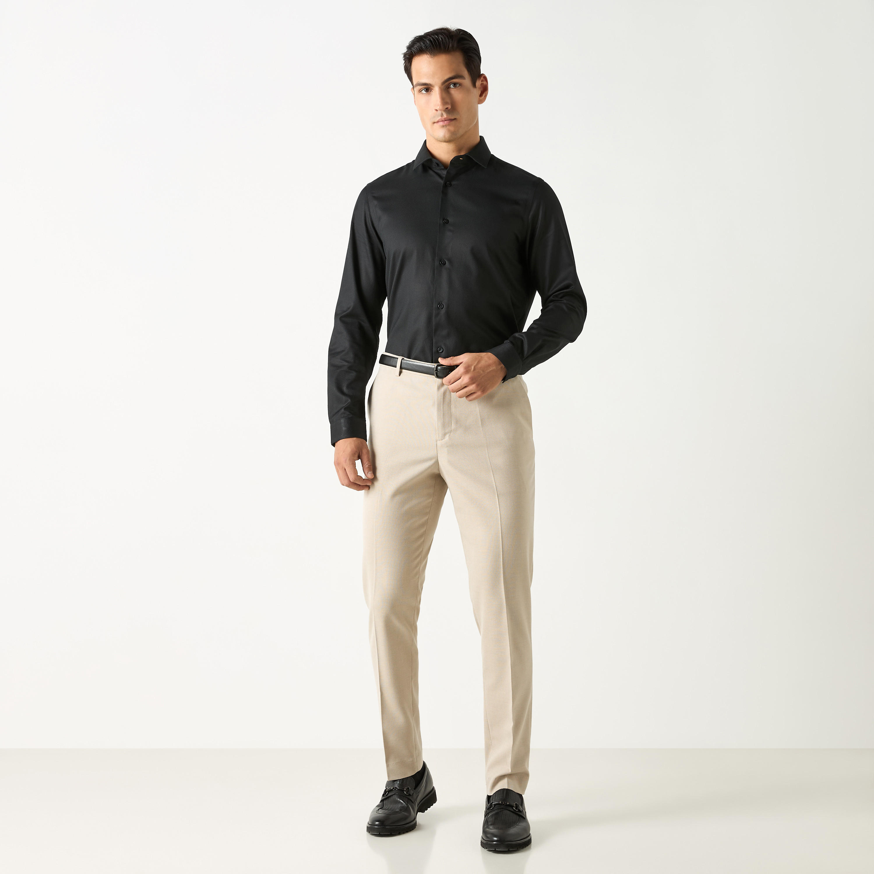 قميص رسمي بارز الملمس بأكمام طويلة-men-clothing-shirts-image-7