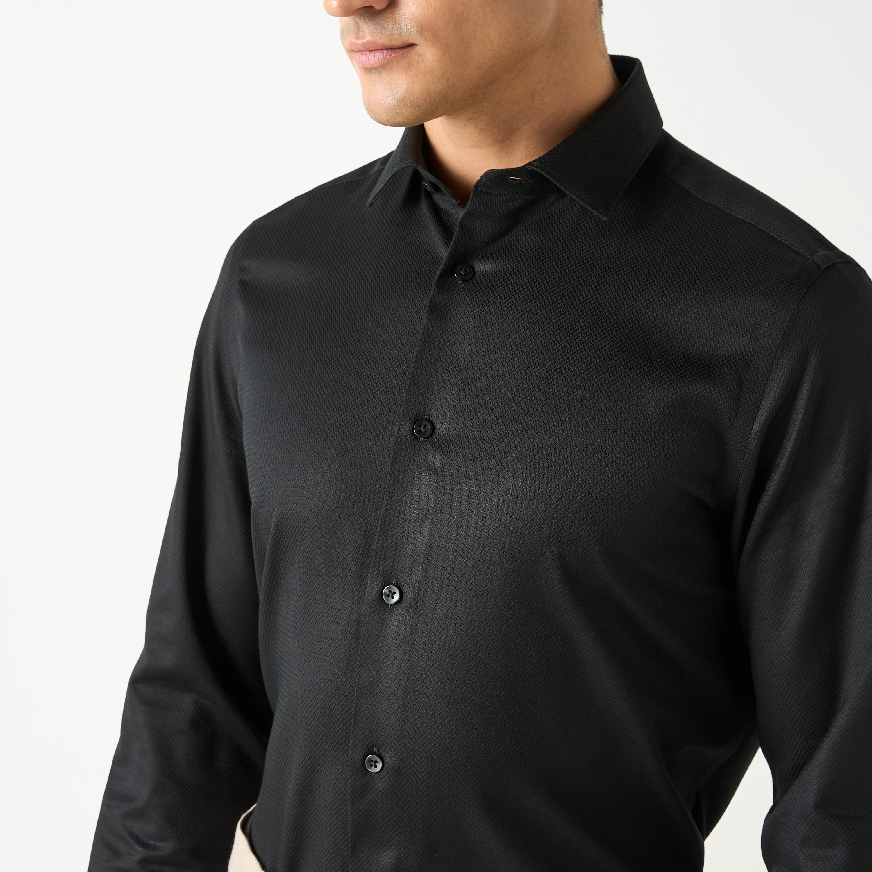 قميص رسمي بارز الملمس بأكمام طويلة-men-clothing-shirts-image-9