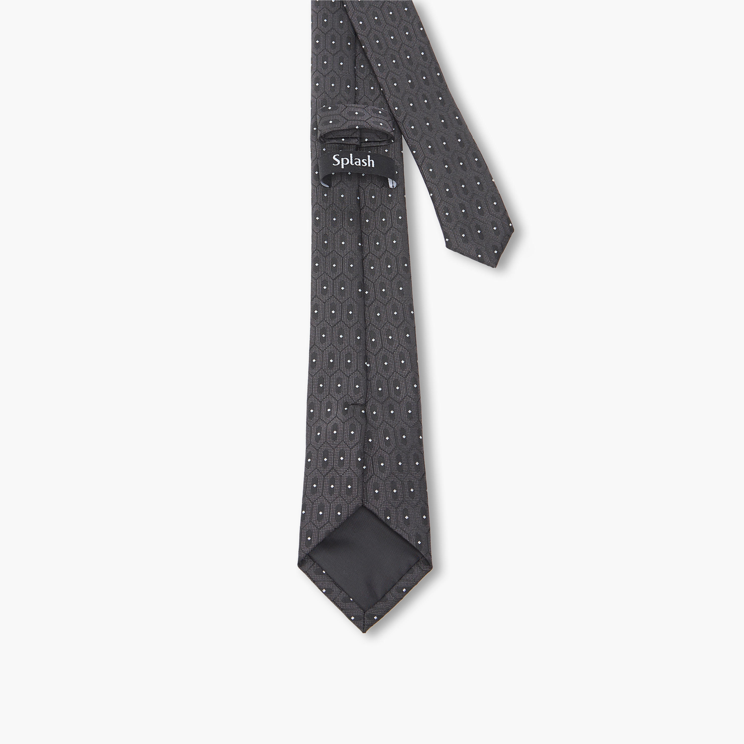 Textured Tie with Keeper Loop-men-tiesandcufflinks-pocketsquares-image-3