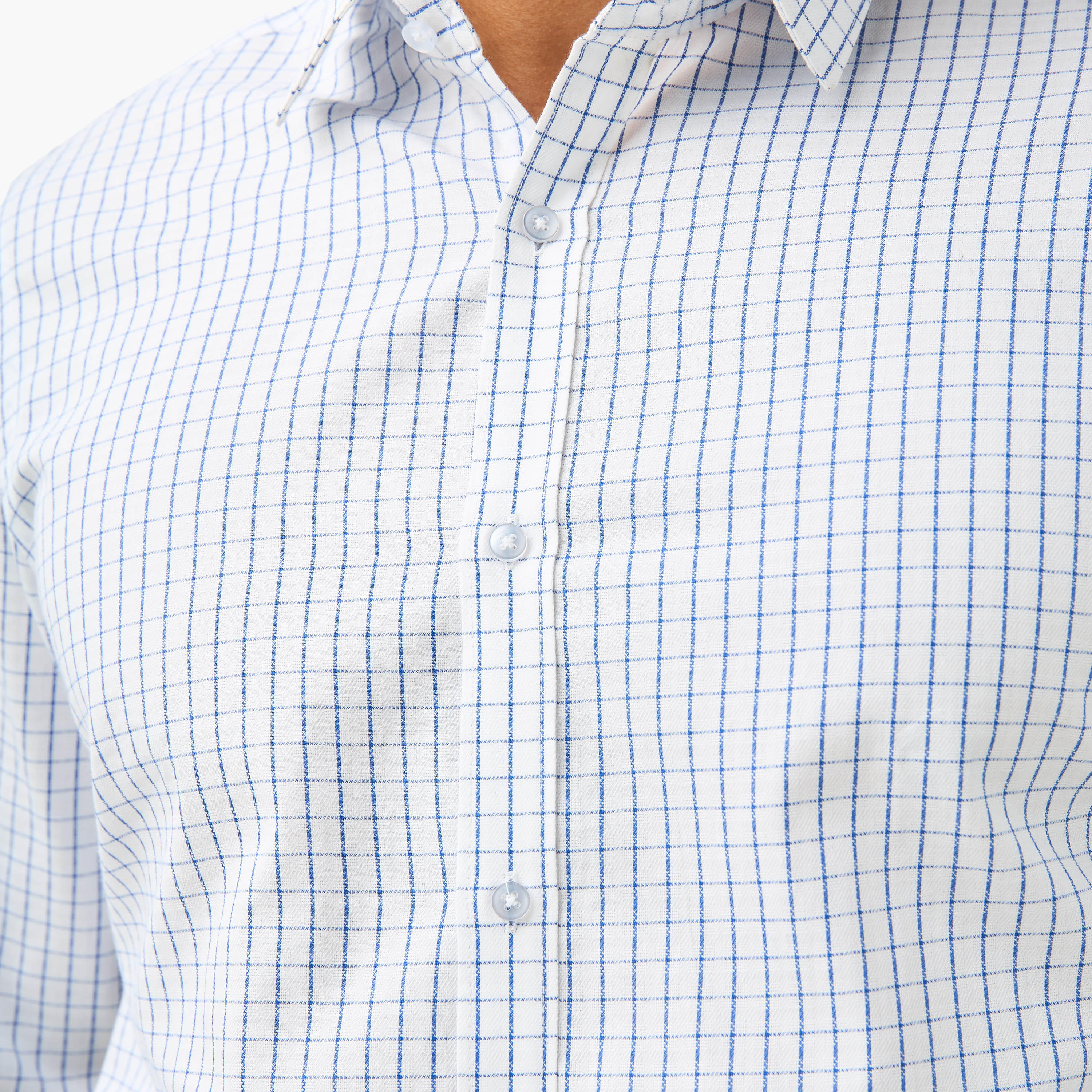 قميص بقصّة عادية وأكمام طويلة وطبعات مربعات-men-clothing-shirts-image-6