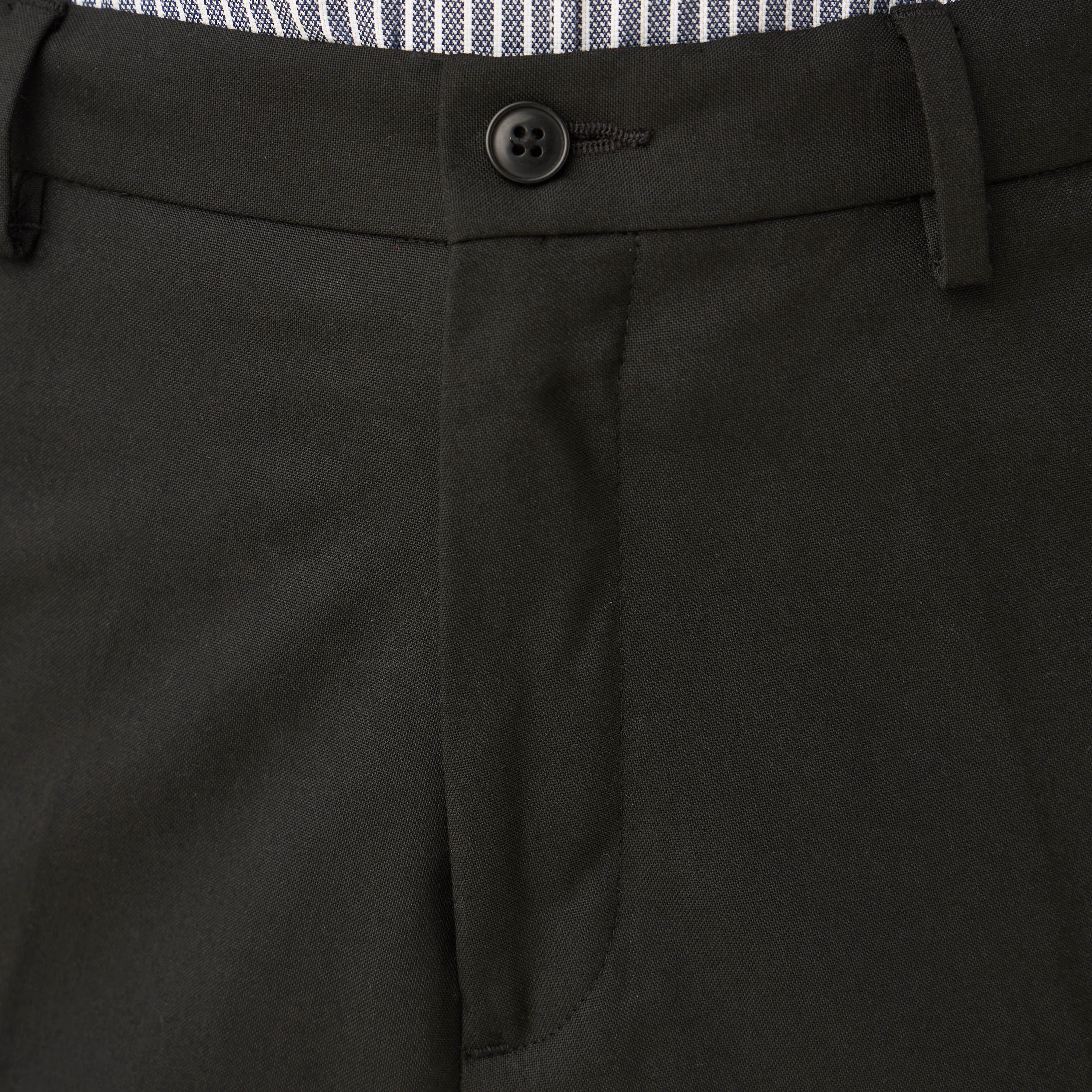 بنطلون بارز الملمس بقصة عادية وزر إغلاق وجيوب-men-clothing-bottoms-trousersandchinos-trousers-image-4