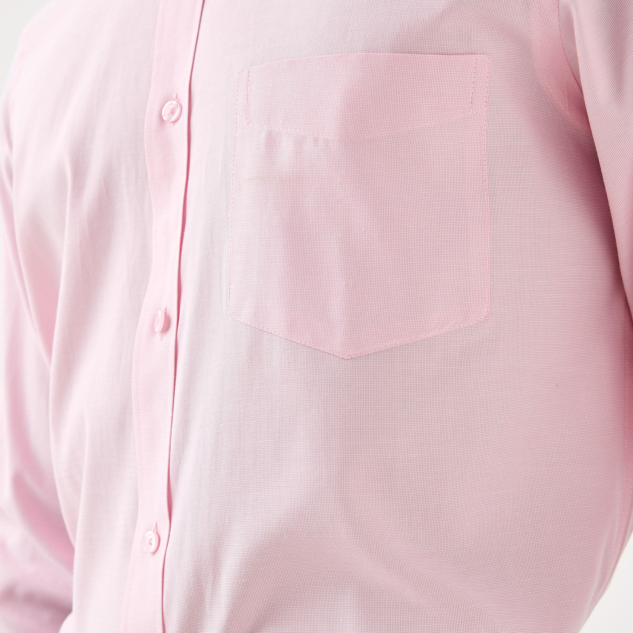 Regular Fit Checked Collared Shirt with Chest Pocket-men-clothing-shirts-image-6