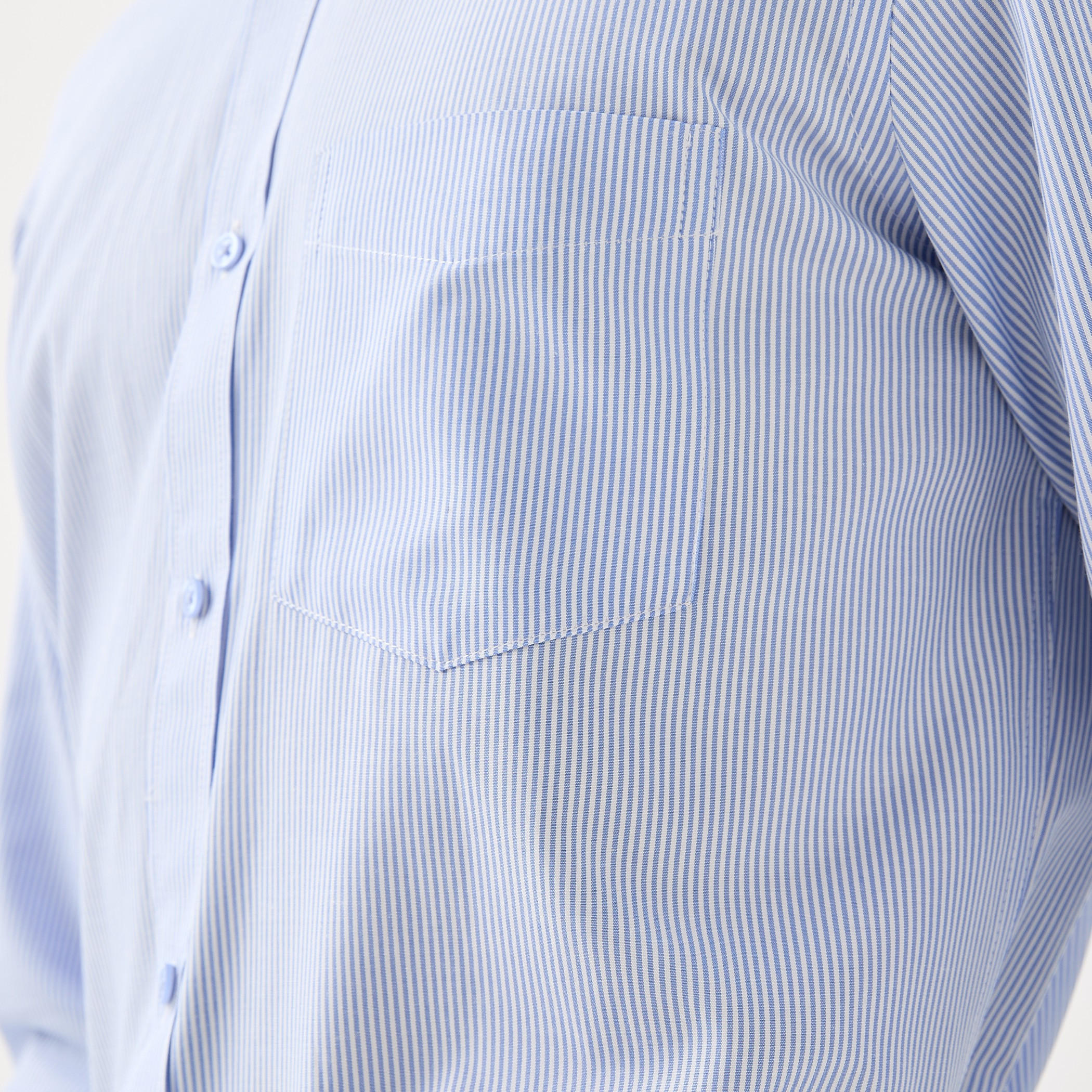 Regular Fit Striped Collared Shirt with Chest Pocket-men-clothing-shirts-image-6