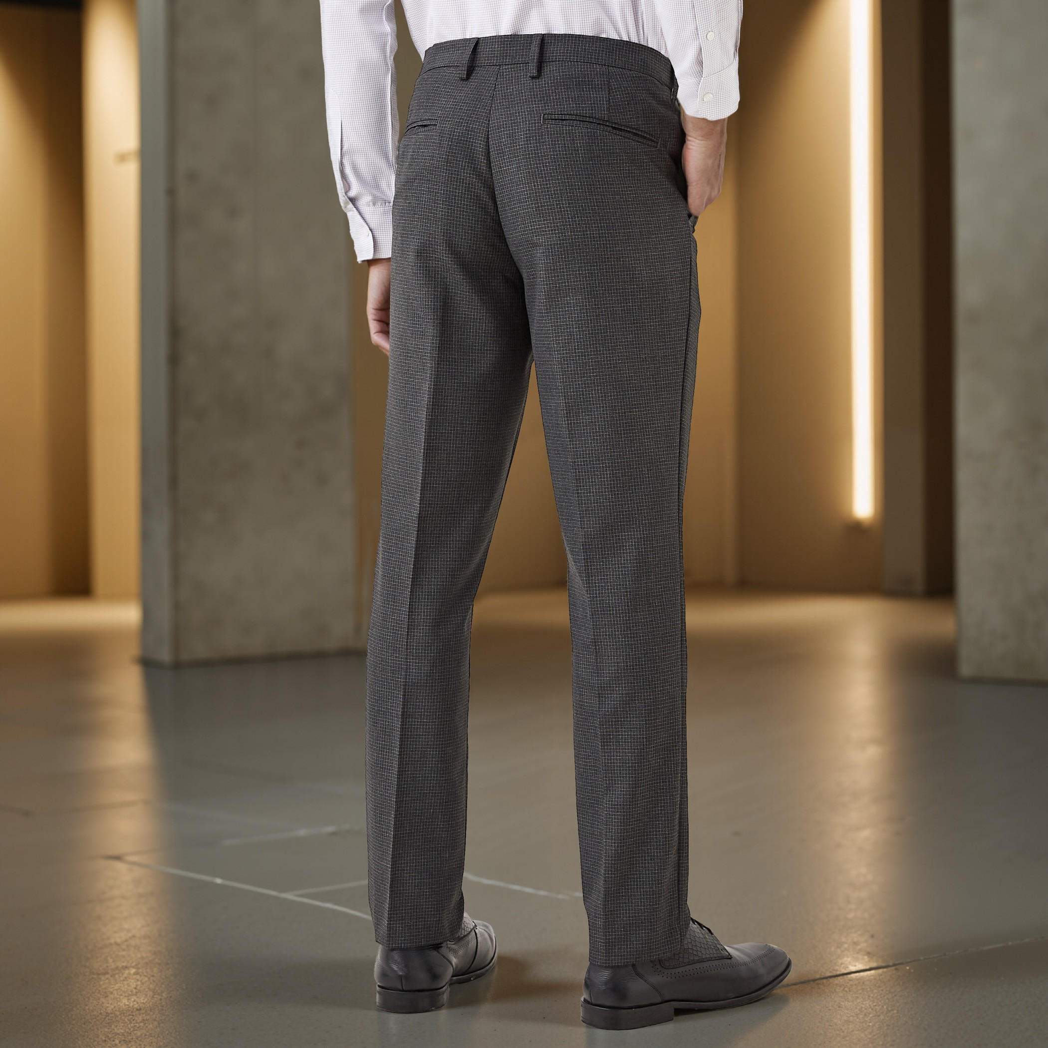 Textured Formal Trousers with Pockets-men-clothing-bottoms-trousersandchinos-trousers-image-3
