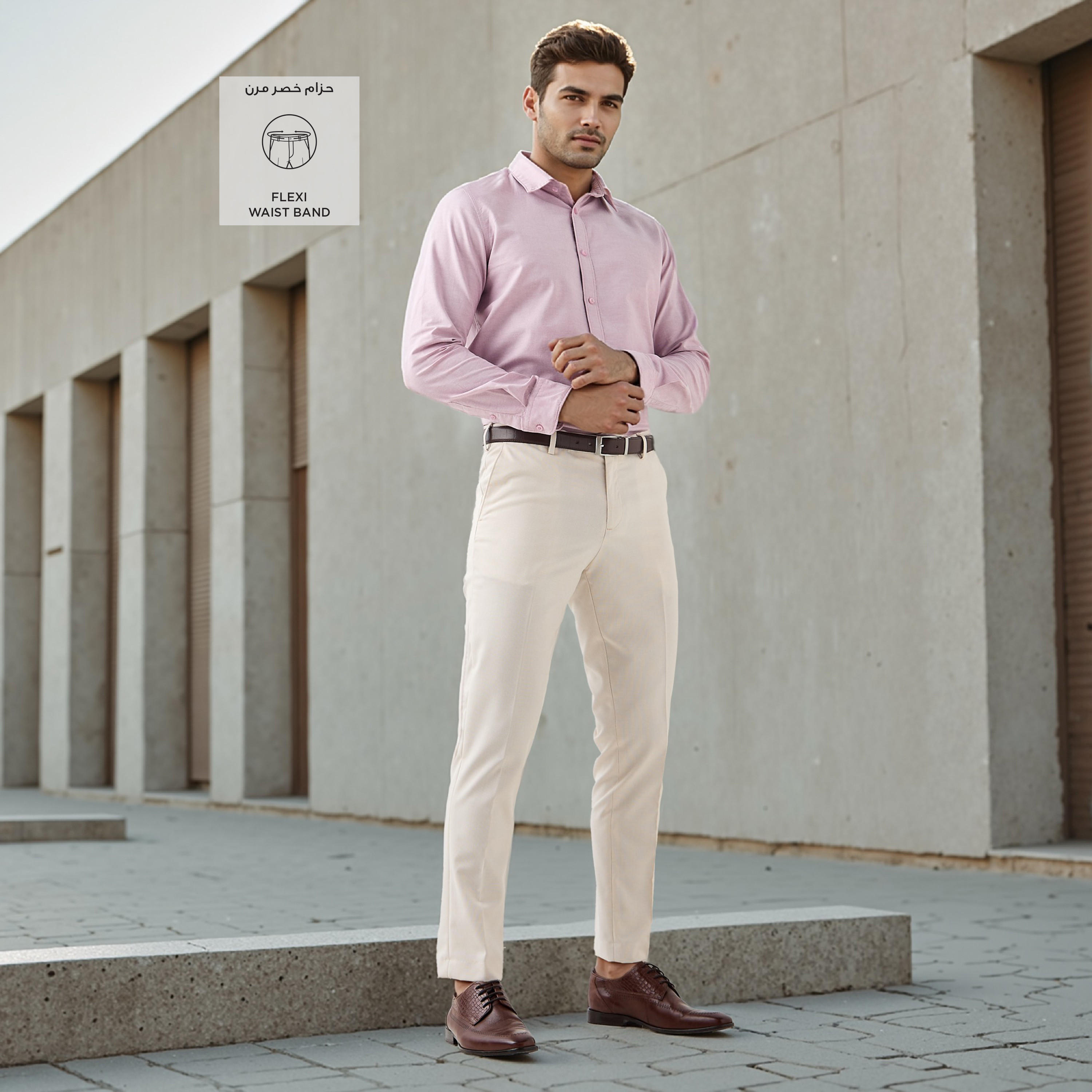 Textured Formal Trousers with Pockets-men-clothing-bottoms-trousersandchinos-trousers-image-2