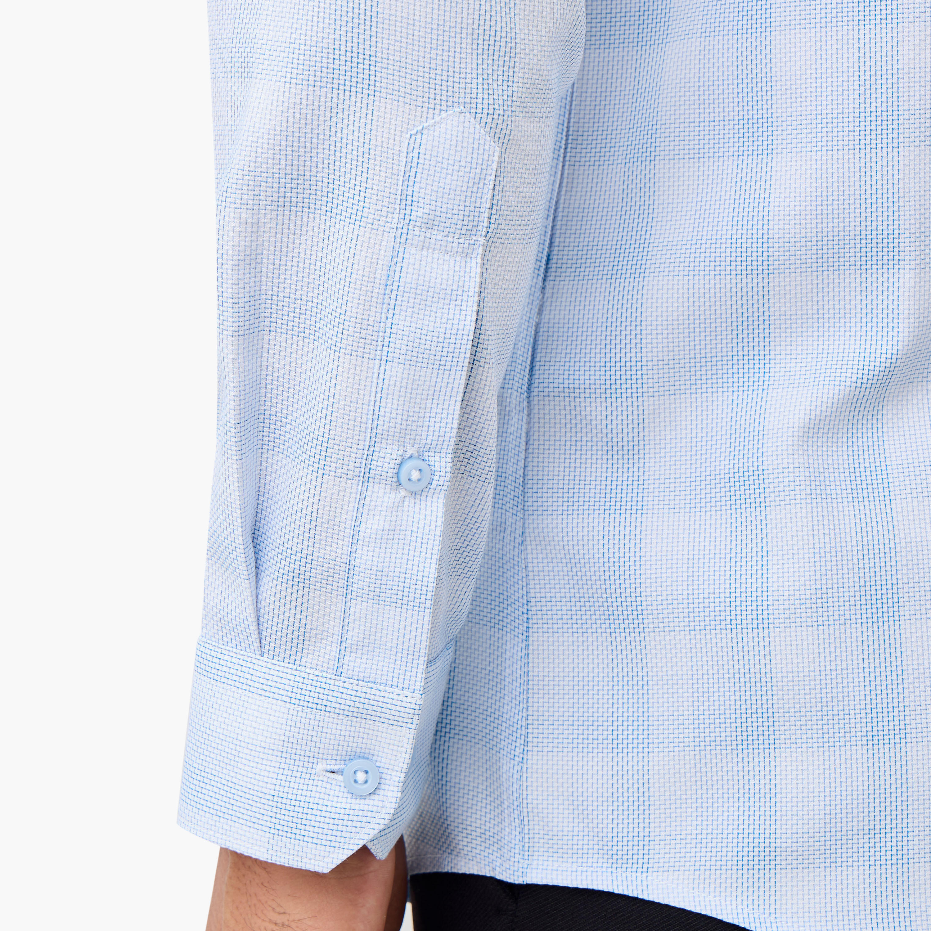 قميص كاروهات بقصة عادية وياقة عادية-men-clothing-shirts-image-2