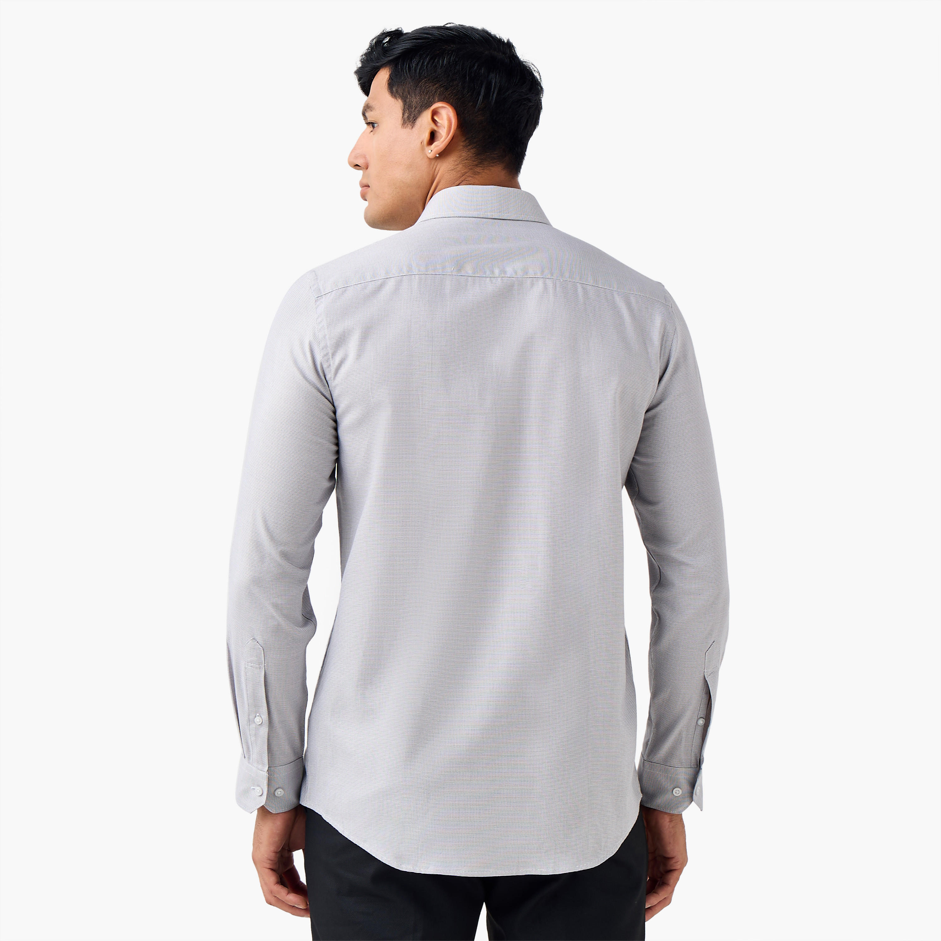 Regular Fit Textured Collared Shirt-men-clothing-shirts-image-3