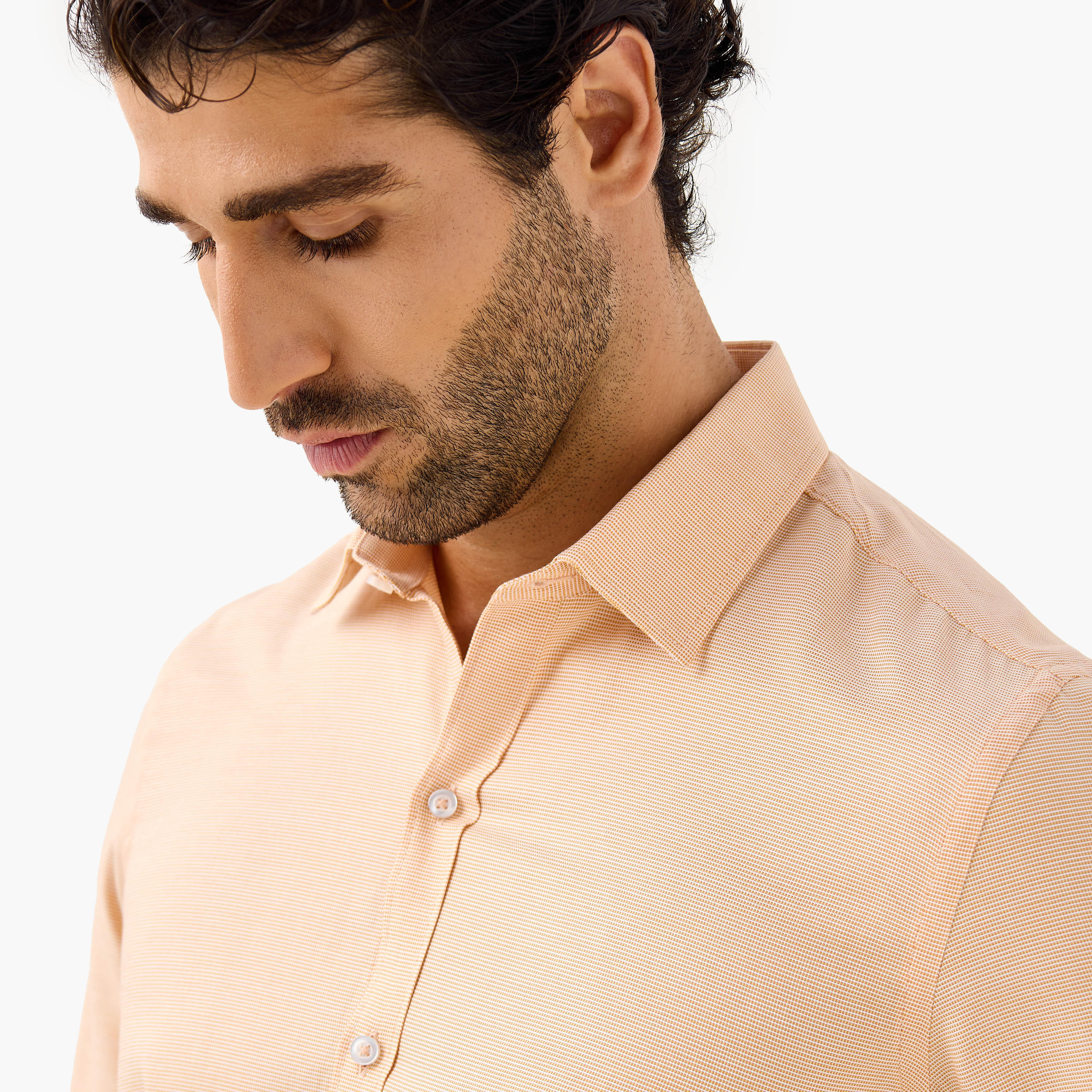 Regular Fit Textured Collared Shirt-men-clothing-shirts-image-4