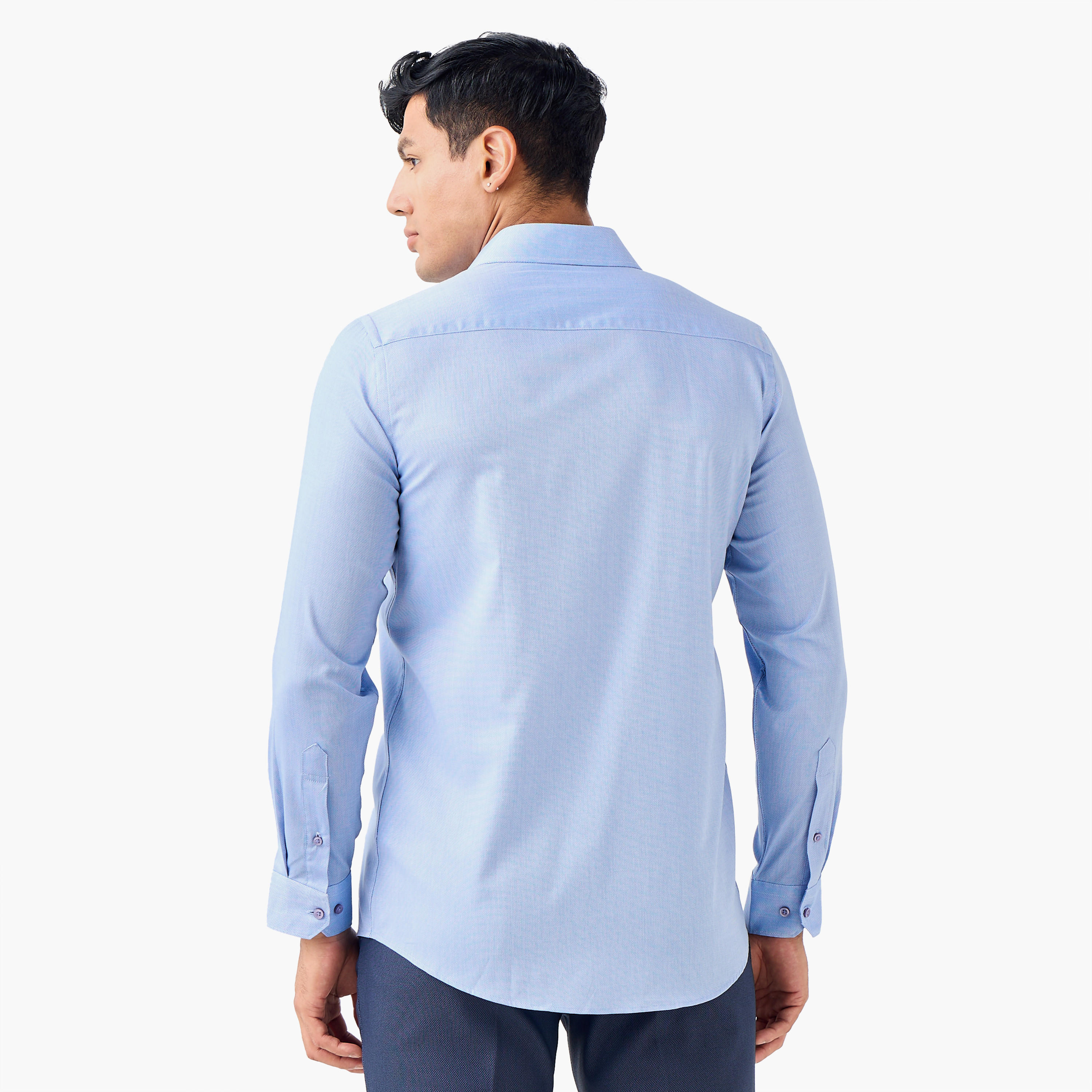 Textured Regular Fit Formal Shirt-men-clothing-shirts-image-3