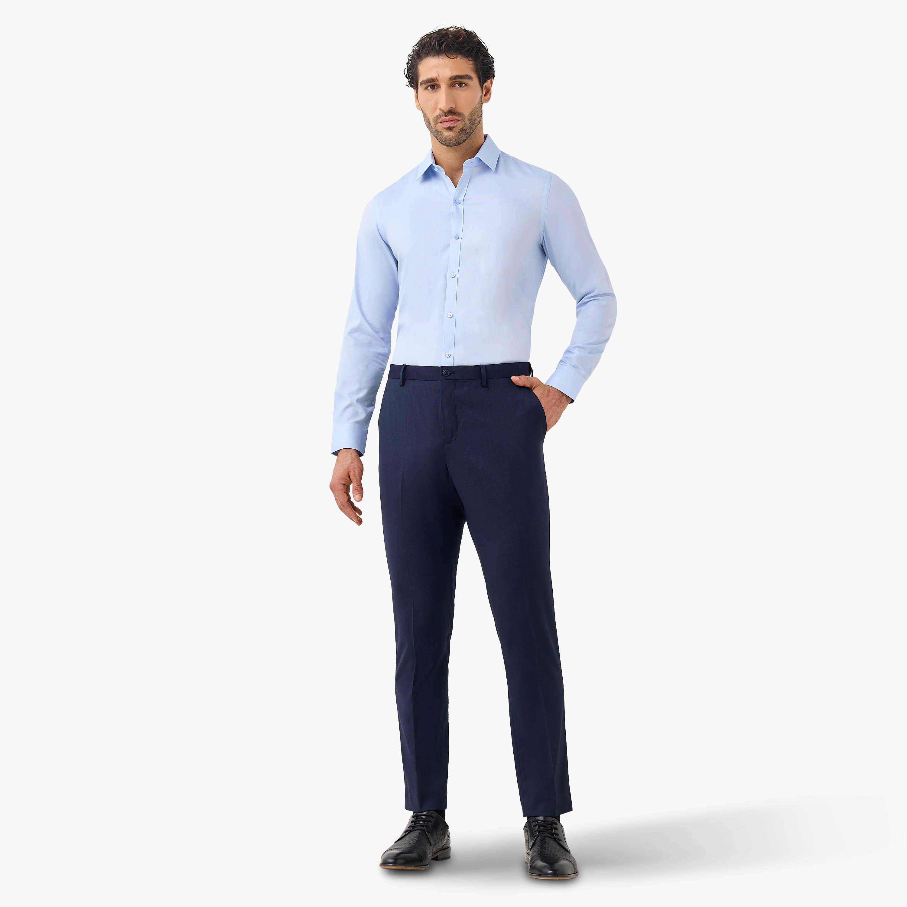 Textured Regular Fit Formal Shirt-men-clothing-shirts-image-2