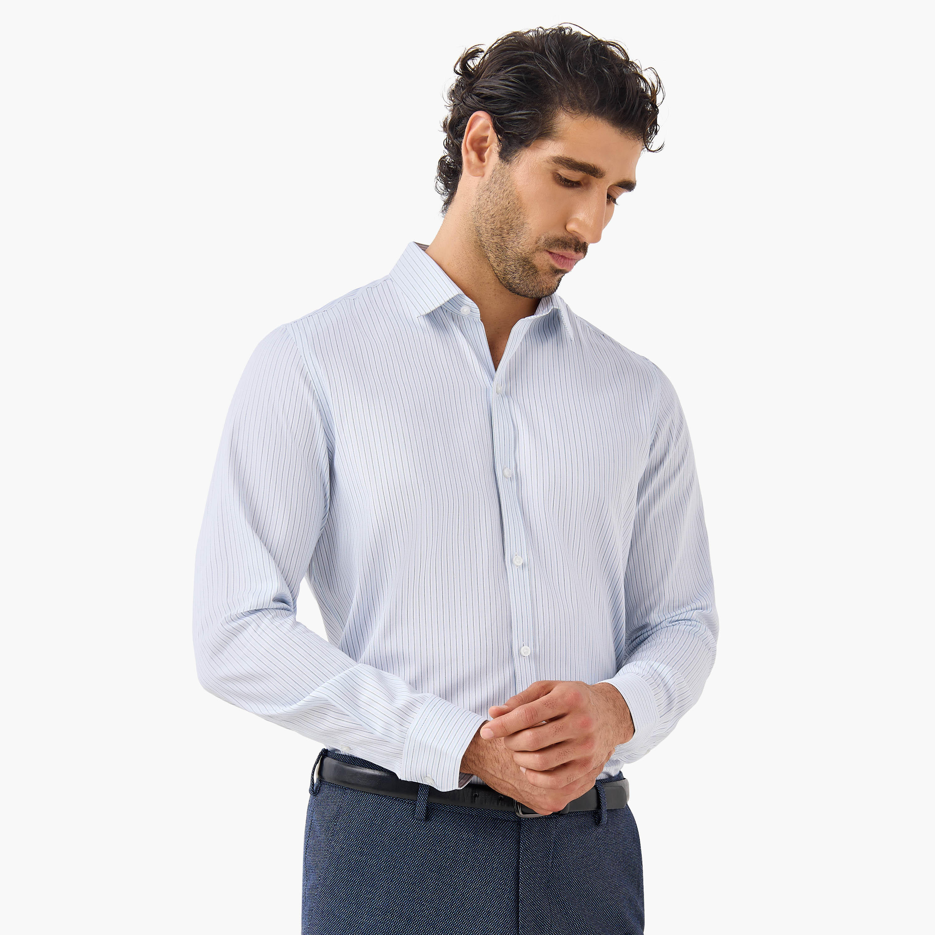 Striped Regular Fit Formal Shirt-men-clothing-shirts-image-1