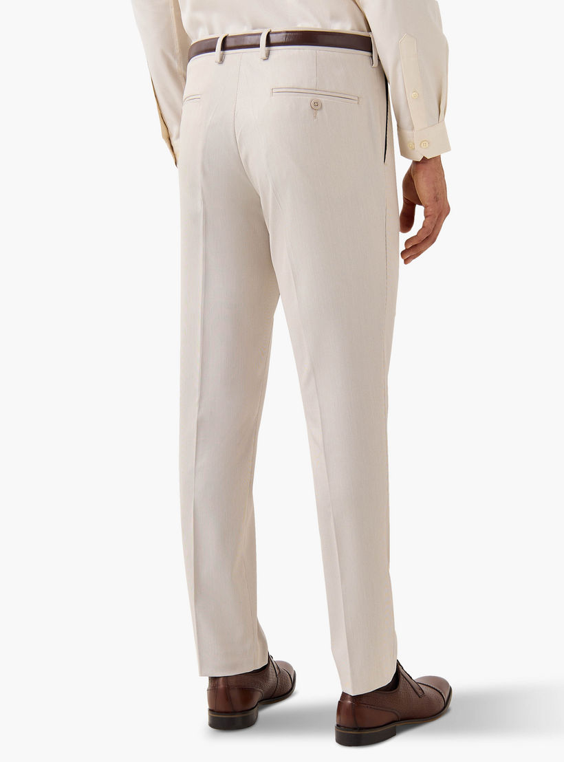 بنطلون رسمي بقصة ضيقة وحزام وخصر مرن وجيوب-men-clothing-trousersandchinos-trousers-image-3
