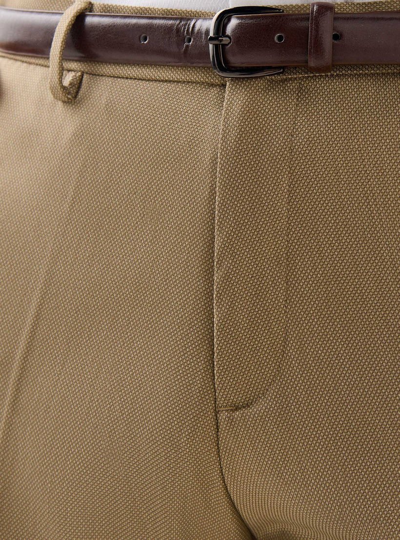 بنطلون رسمي بقصة ضيقة وحزام وخصر مرن وجيوب-men-clothing-trousersandchinos-trousers-image-6