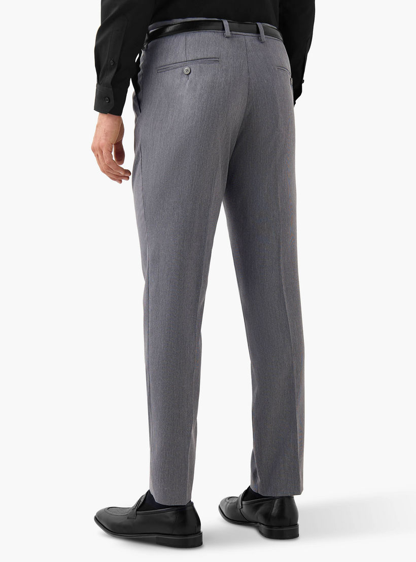 بنطلون رسمي بقصة ضيقة وحزام وخصر مرن وجيوب-men-clothing-trousersandchinos-trousers-image-3