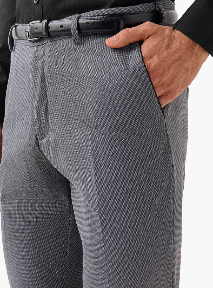 بنطلون رسمي بقصة ضيقة وحزام وخصر مرن وجيوب-men-clothing-trousersandchinos-trousers-image-4