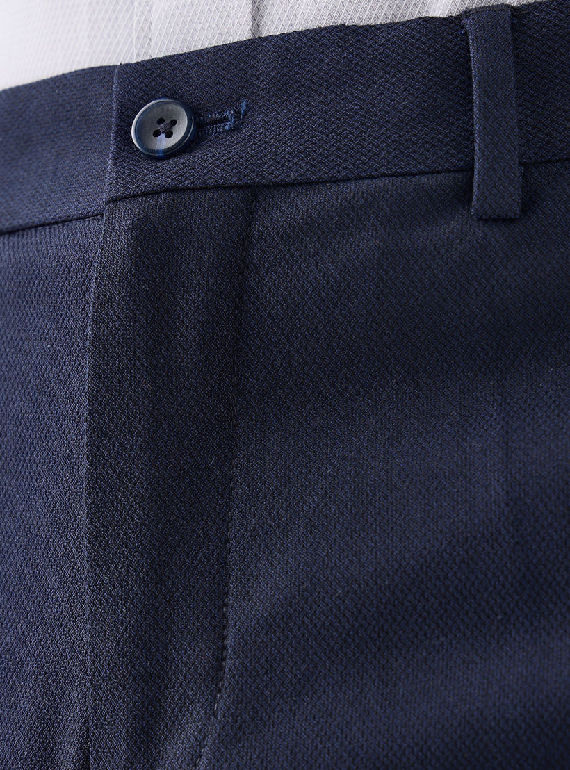 بنطلون رسمي بقصة ضيقة وخصر مرن وجيوب-men-clothing-bottoms-trousersandchinos-trousers-image-5
