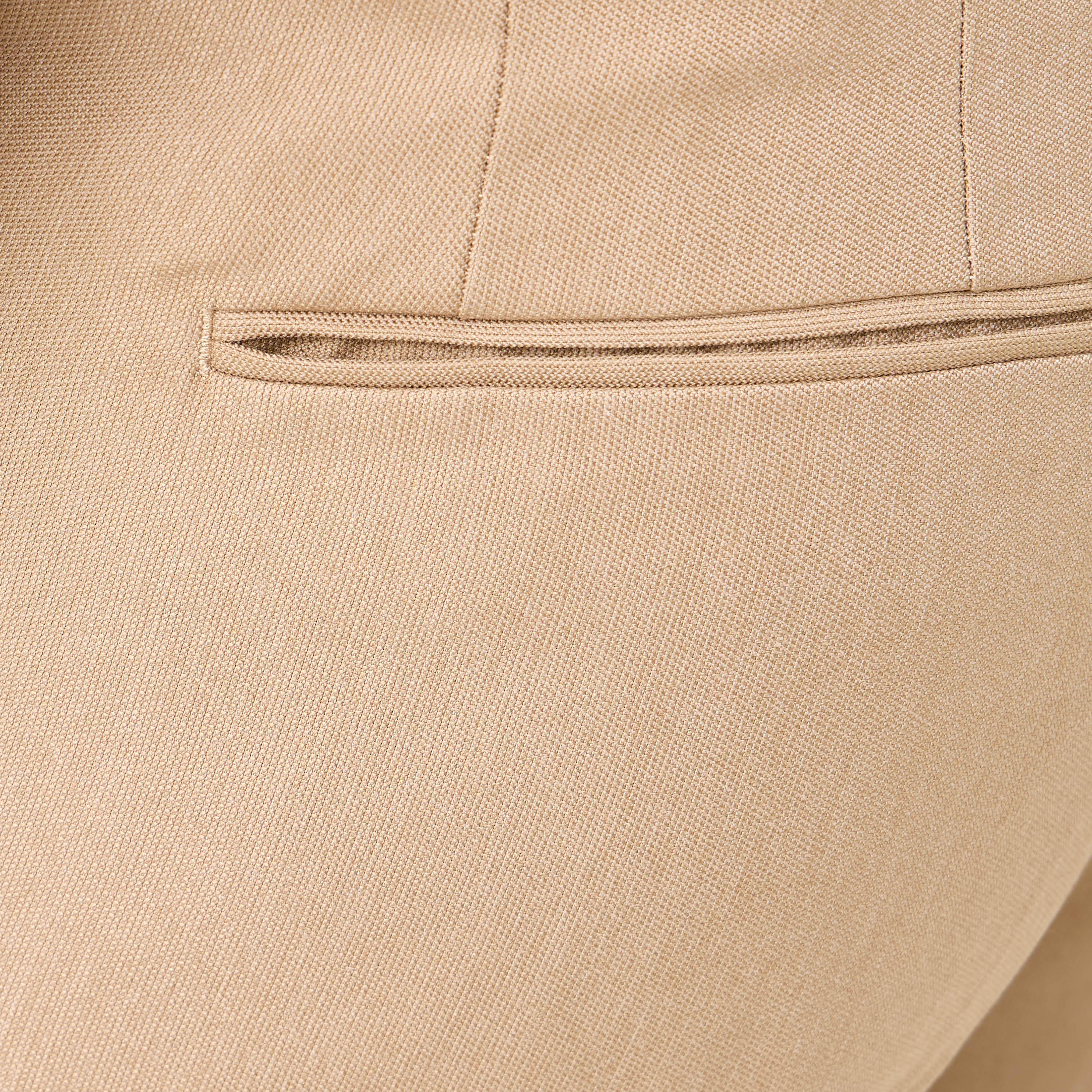 Slim Fit Flexi Waist Formal Trousers with Pockets-men-clothing-bottoms-trousersandchinos-trousers-image-5