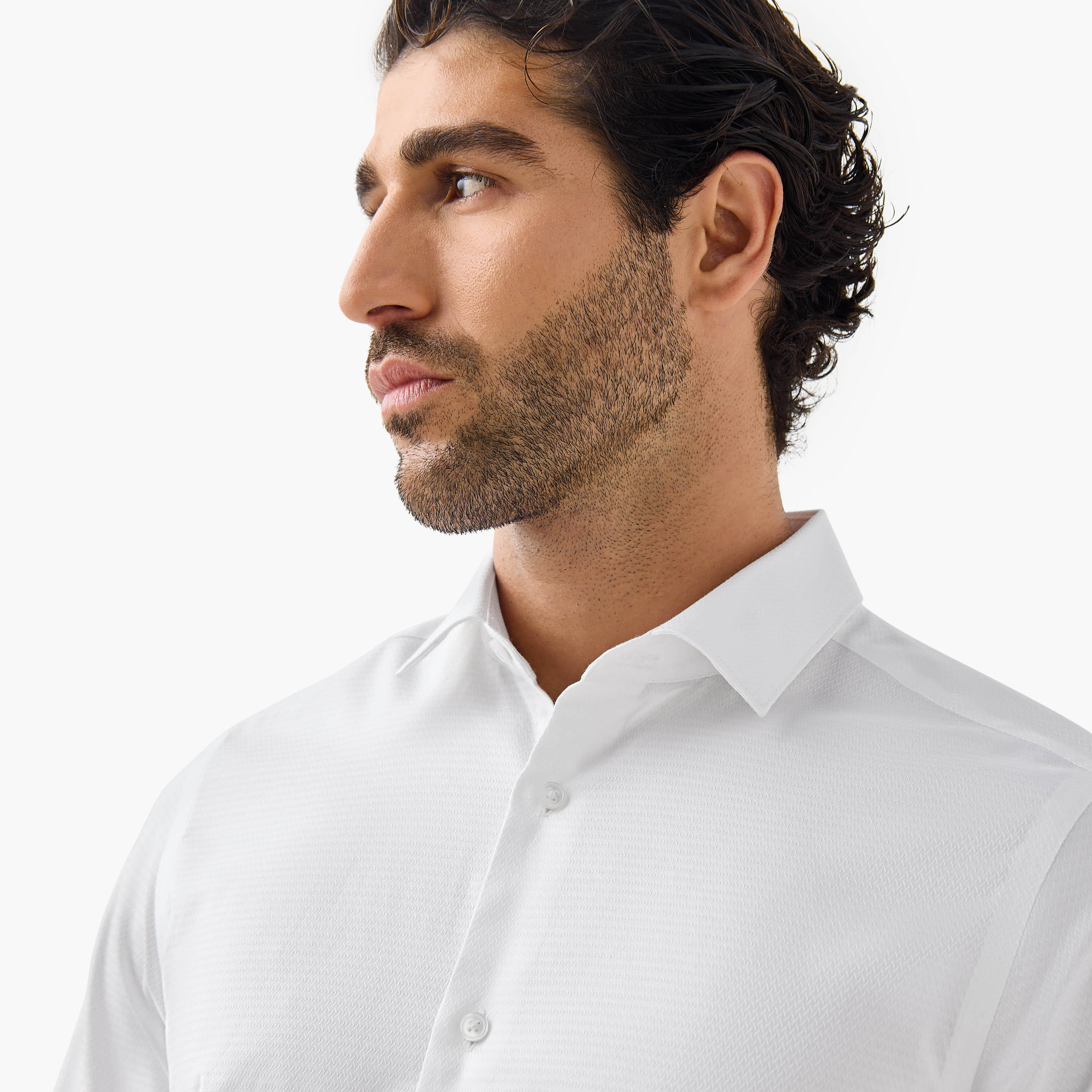 Regular Fit Textured Shirt with Long Sleeves-men-clothing-shirts-image-4