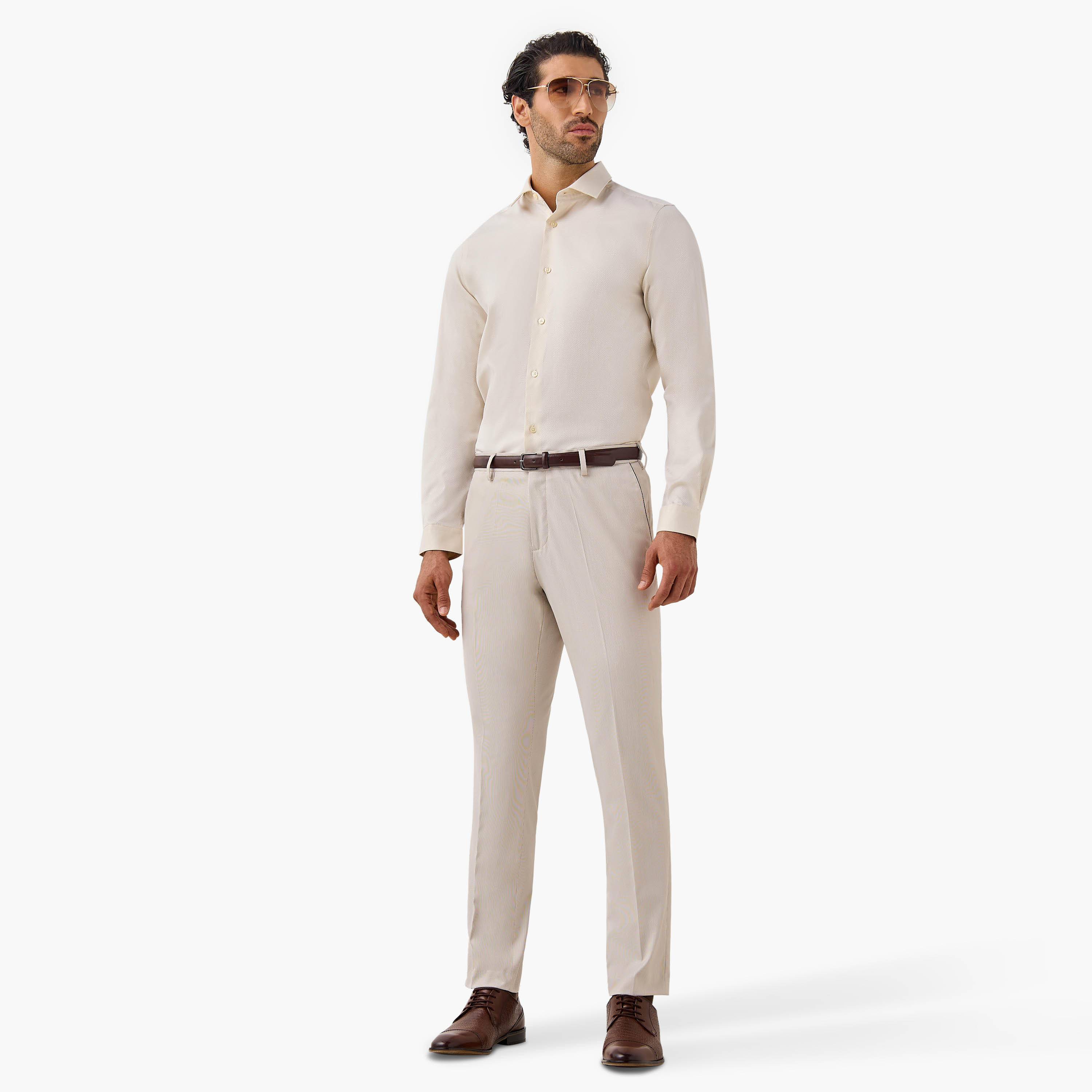 قميص بارز الملمس بقصّة عادية وأكمام طويلة-men-clothing-shirts-image-5