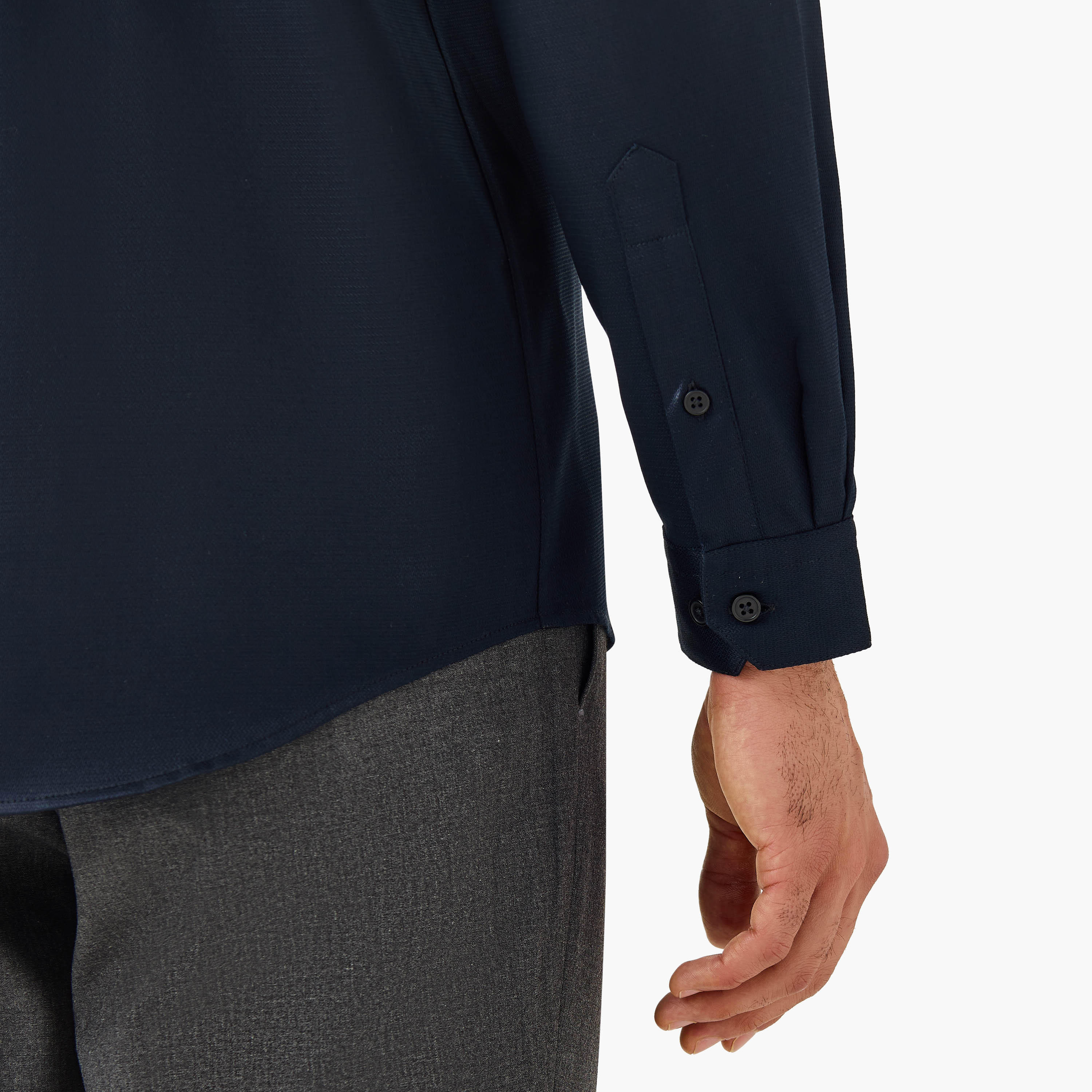 قميص بارز الملمس بقصّة عادية وأكمام طويلة-men-clothing-shirts-image-5