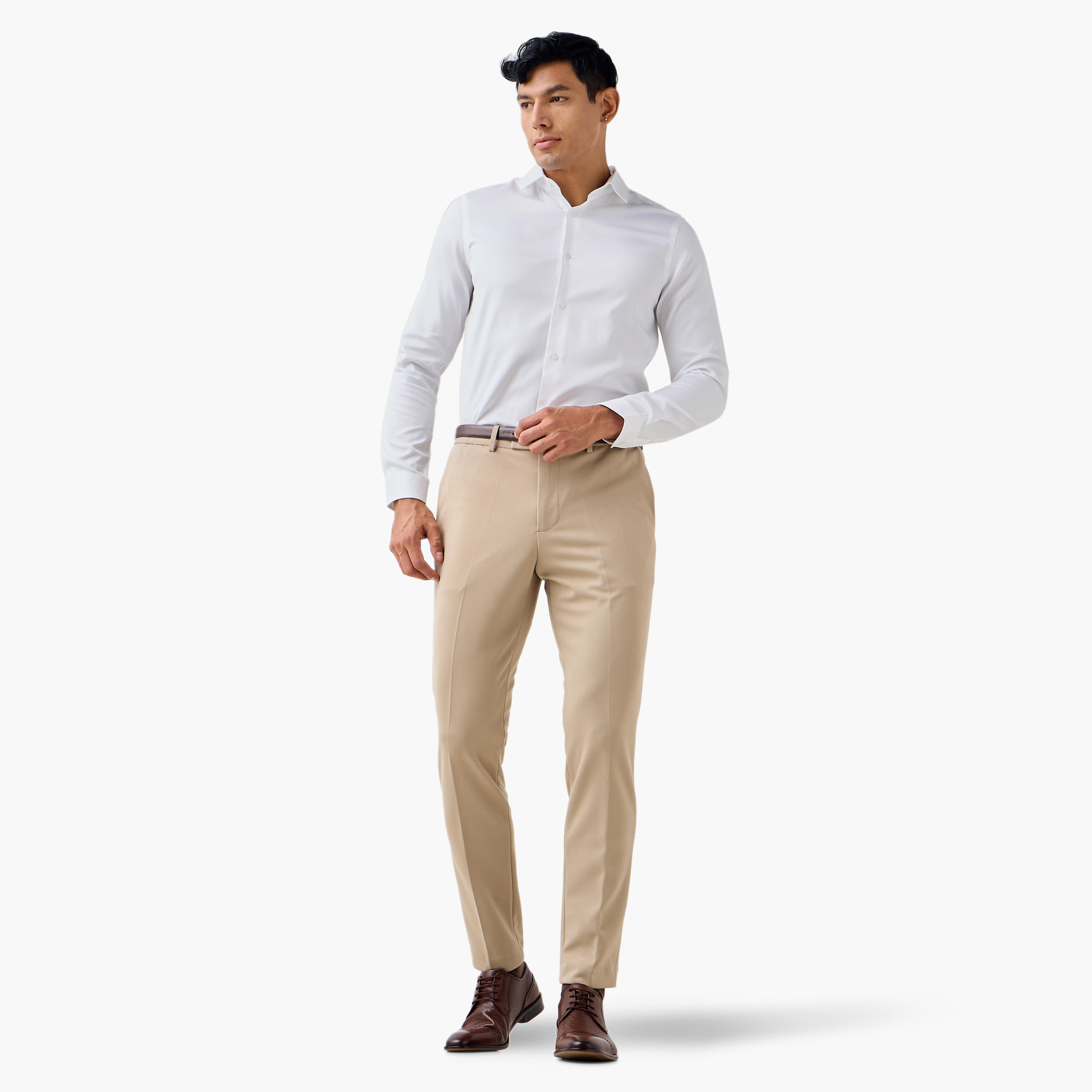 Slim Fit Dobby Collared Shirt-men-clothing-shirts-image-2