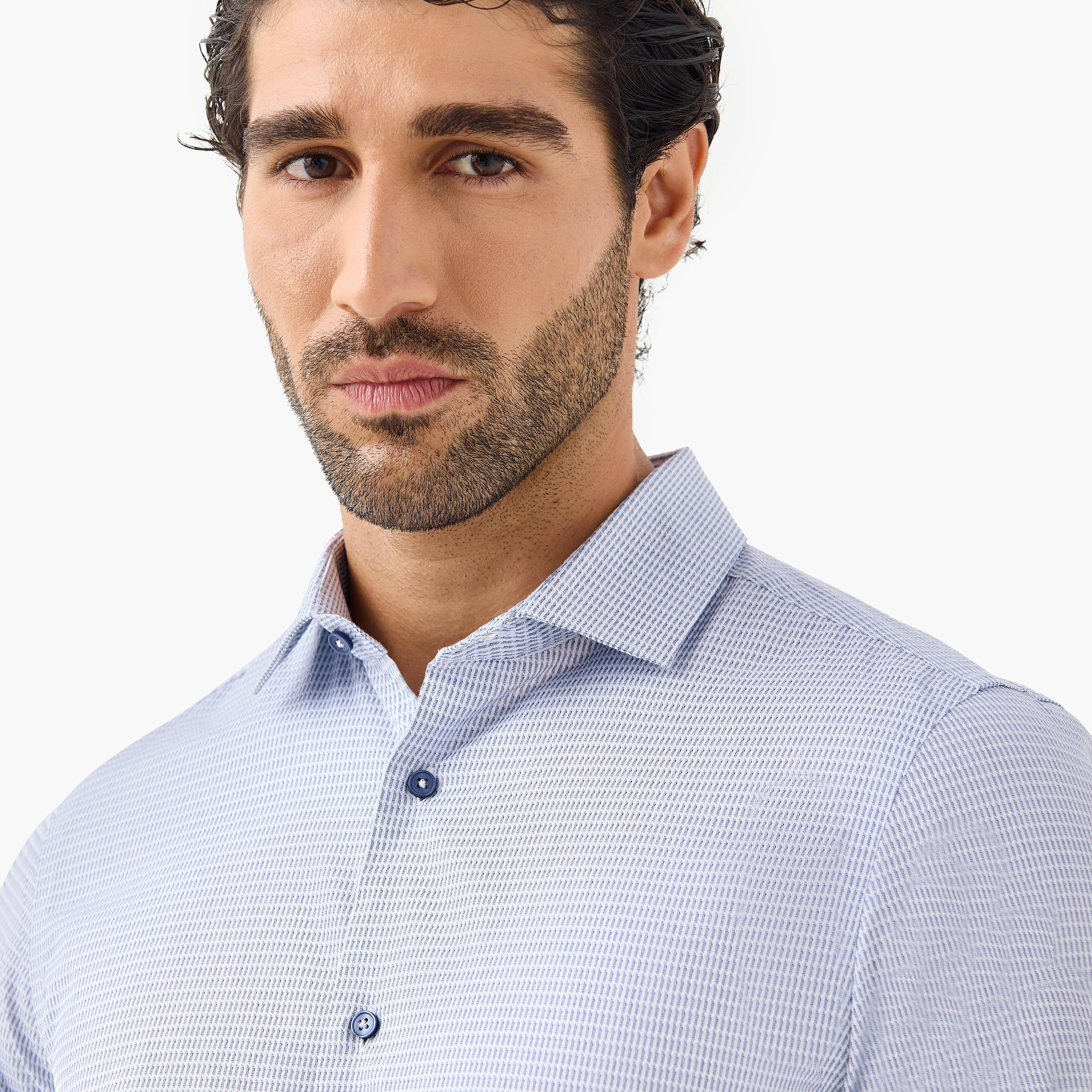 Slim Fit Dobby Collared Shirt-men-clothing-shirts-image-4
