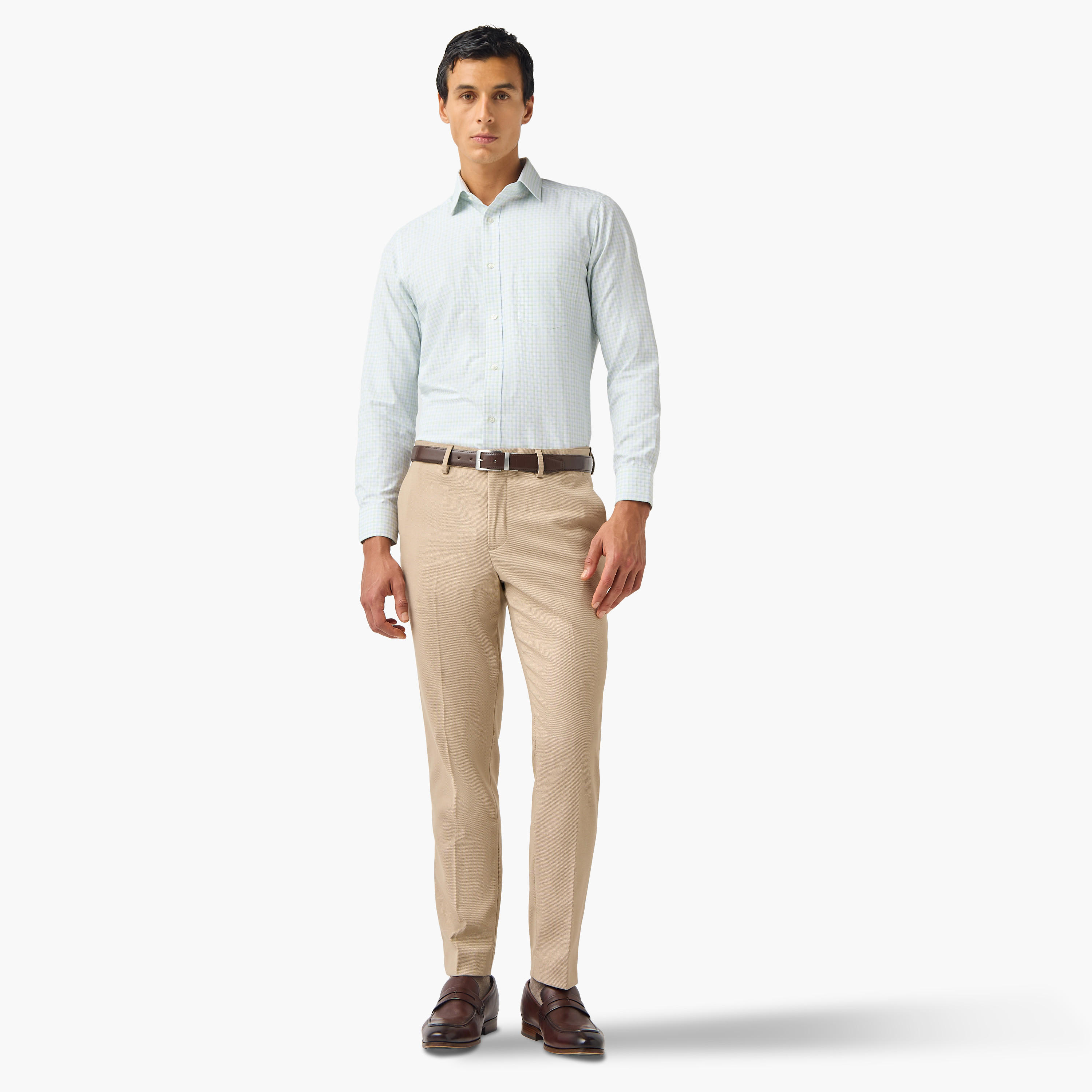 Regular Fit Checked Collared Shirt-men-clothing-shirts-image-2